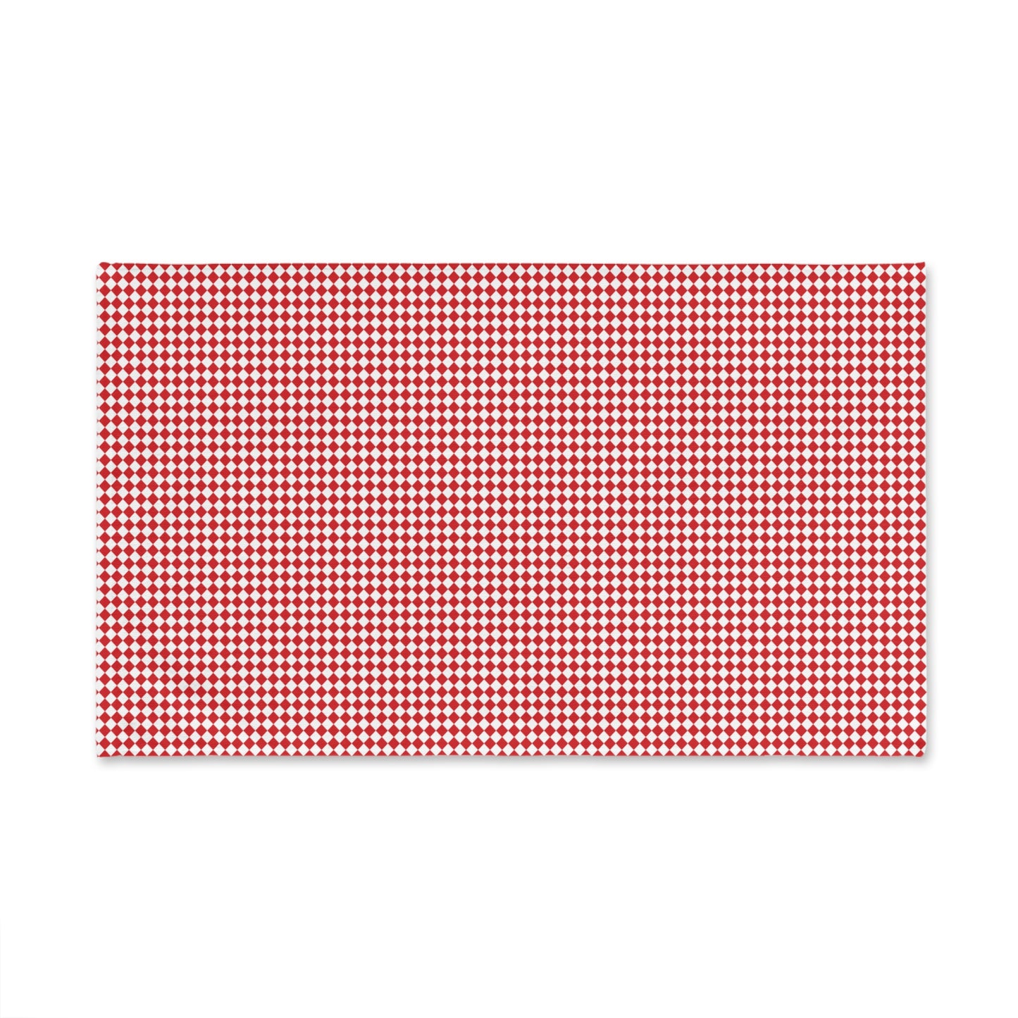 Red Argyle Hand Towel