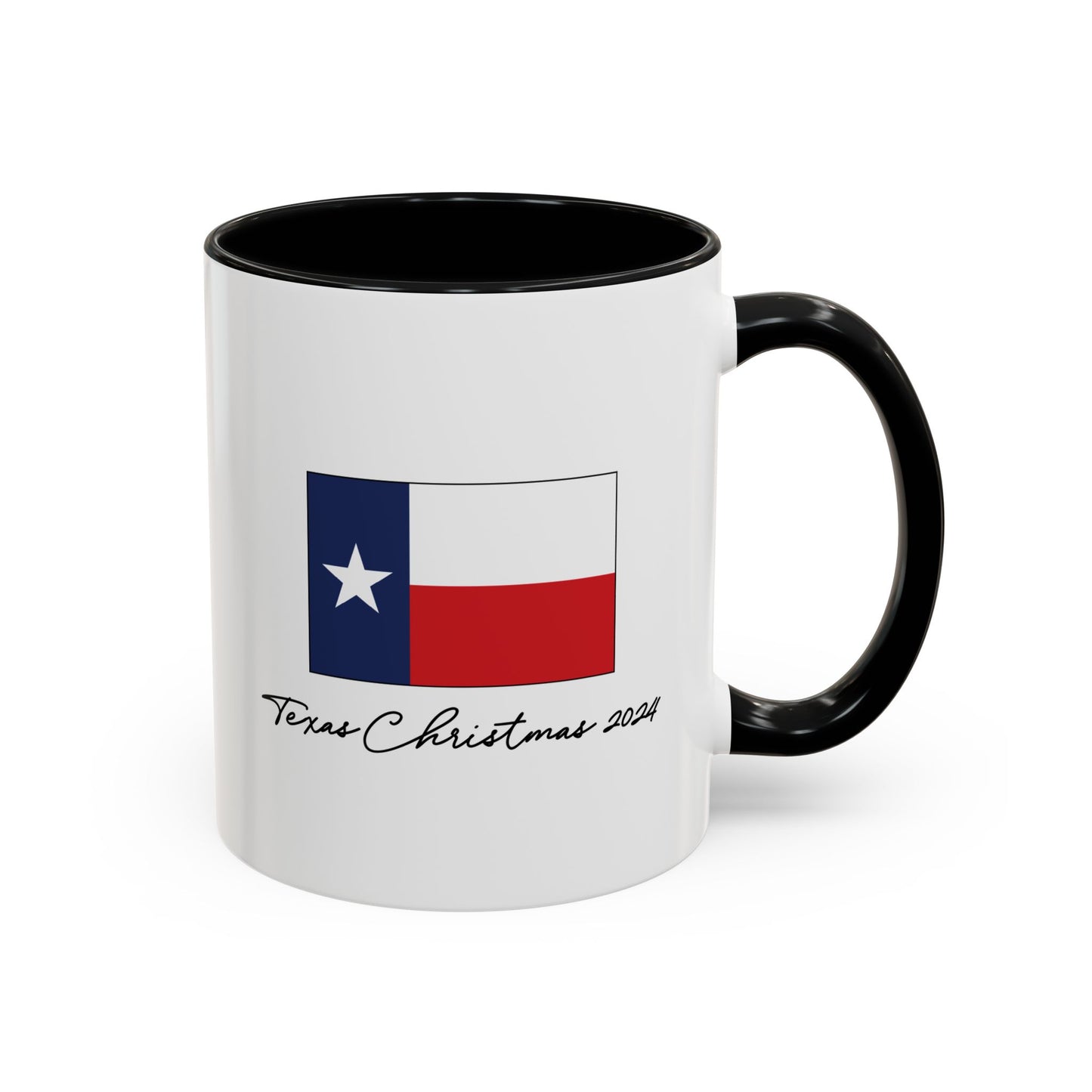 Texas Christmas Northern Star Personalizable Christmas Ceramic Mug (11oz, 15 oz)