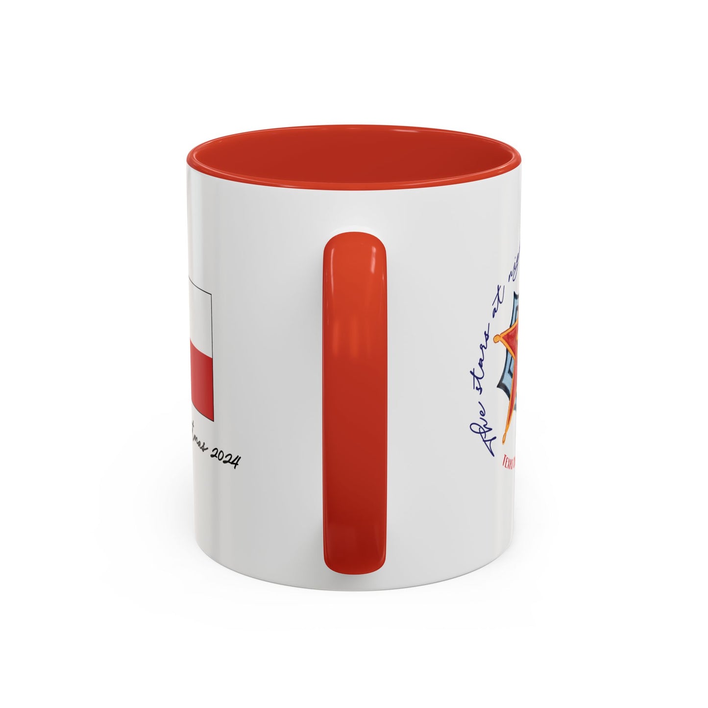 Texas Christmas Western Star Personalizable Christmas Ceramic Mug (11oz, 15 oz)