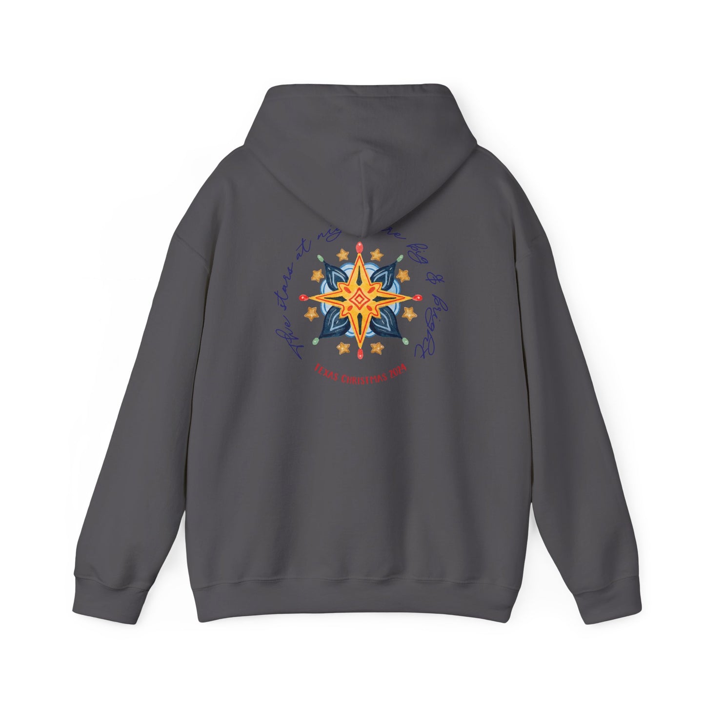 Texas Christmas Western Star Unisex Heavy Blend™ Hooded Sweatshirt