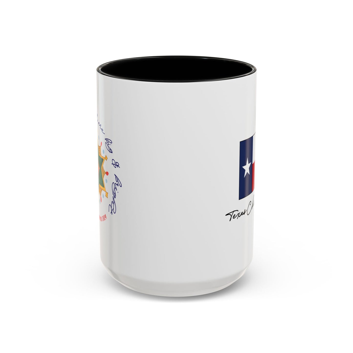 Texas Christmas Eastern Star Personalizable Christmas Ceramic Mug (11oz, 15 oz)