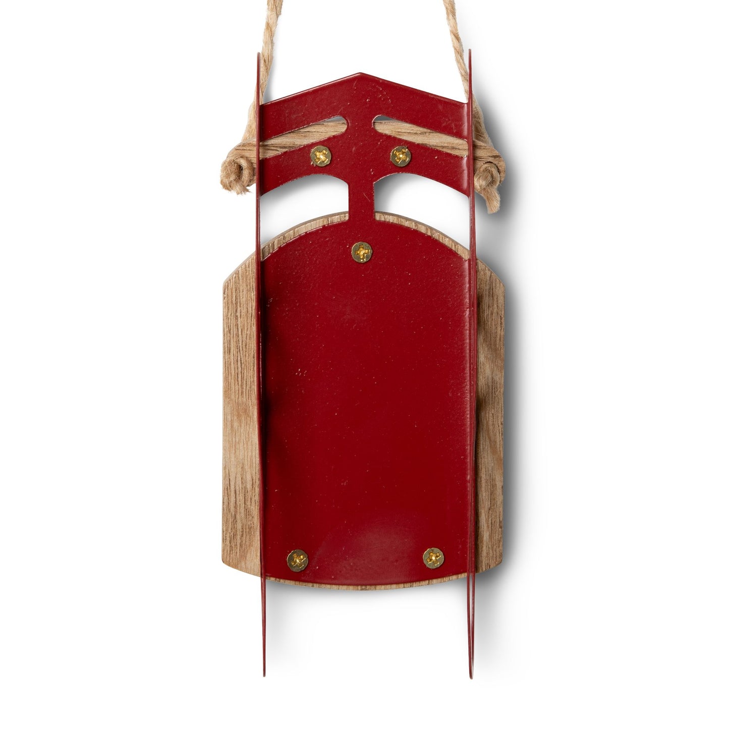 Merry Christmas & Happy New Year Red Sled Ornament