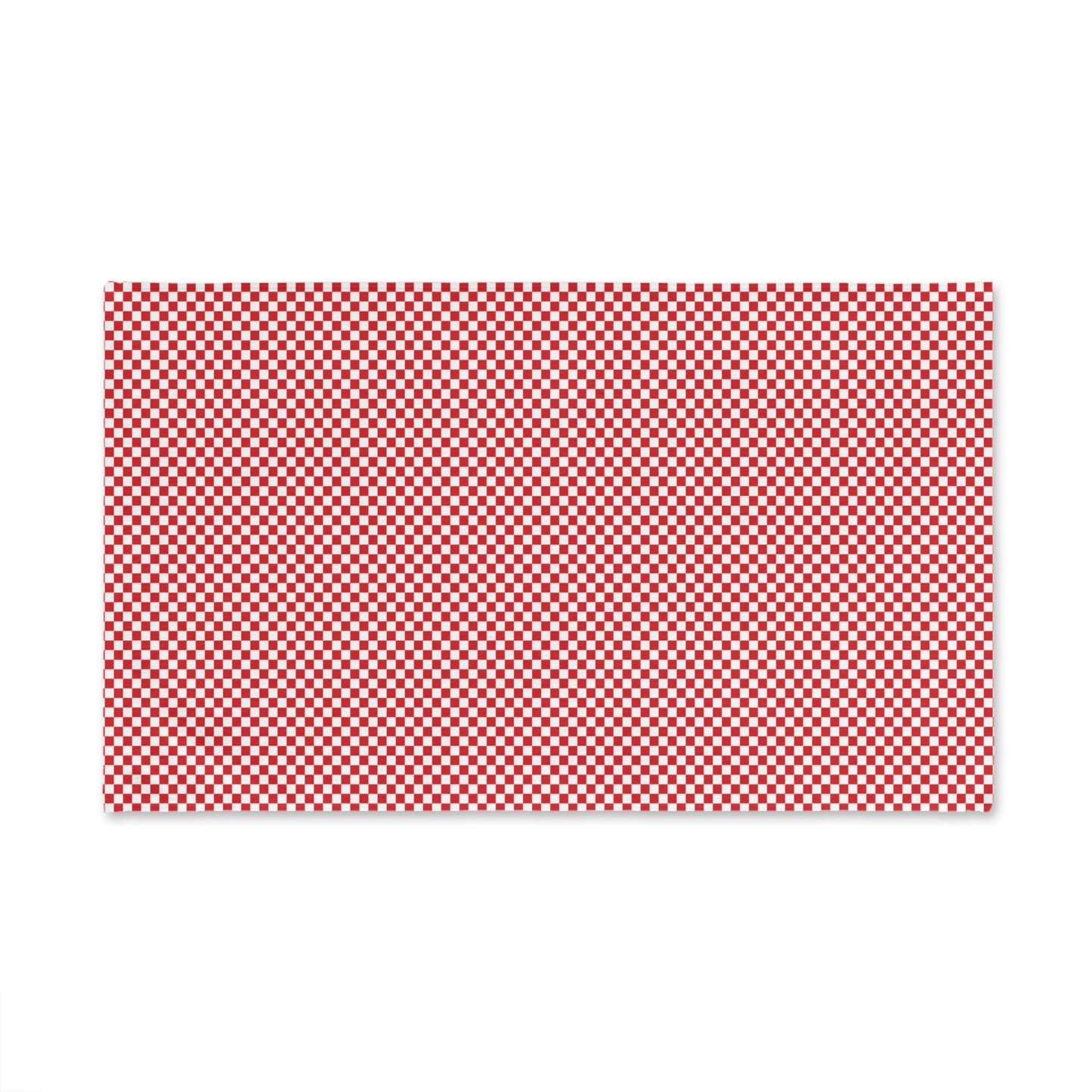 Red Checkered Hand Towel