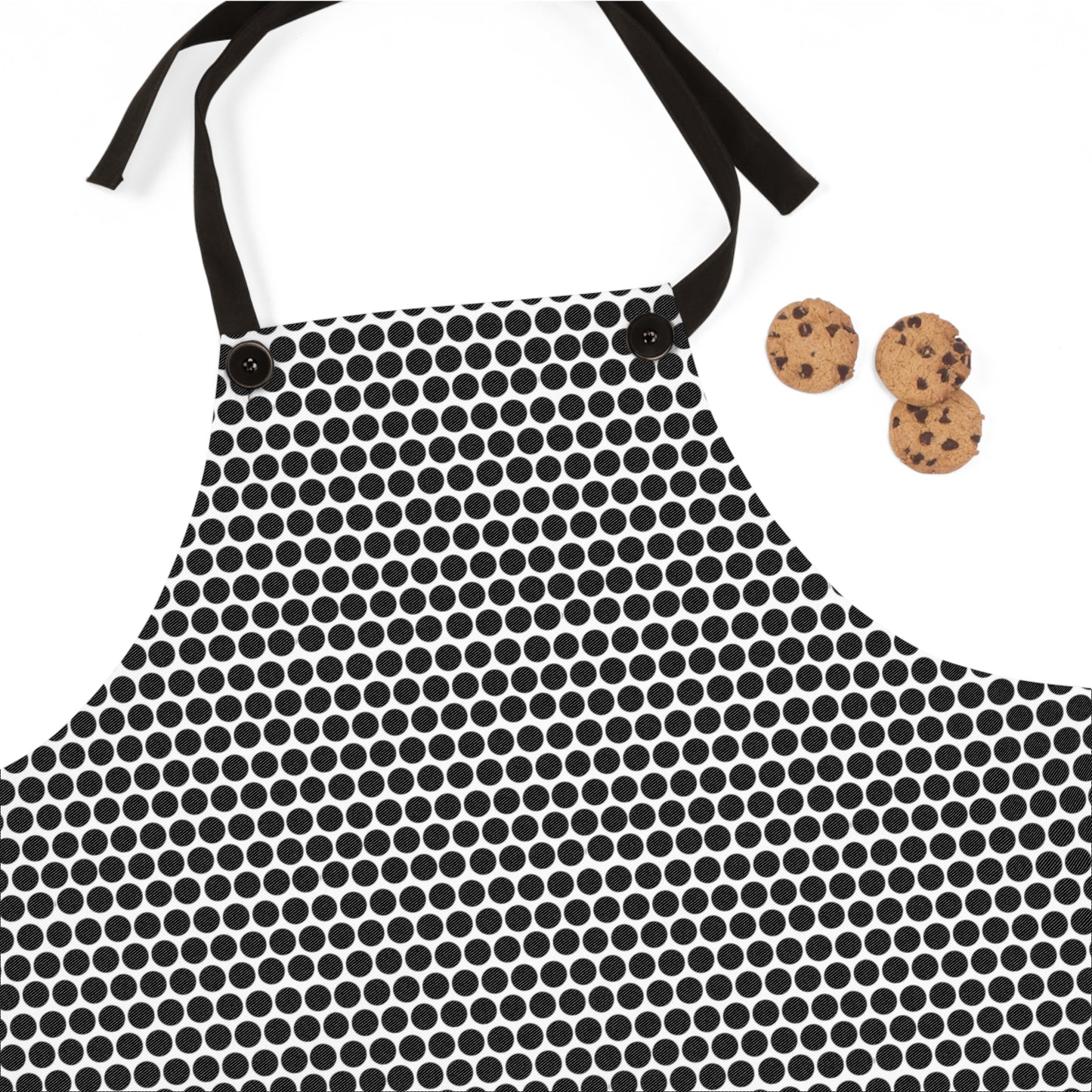 Black Polka Dot Apron