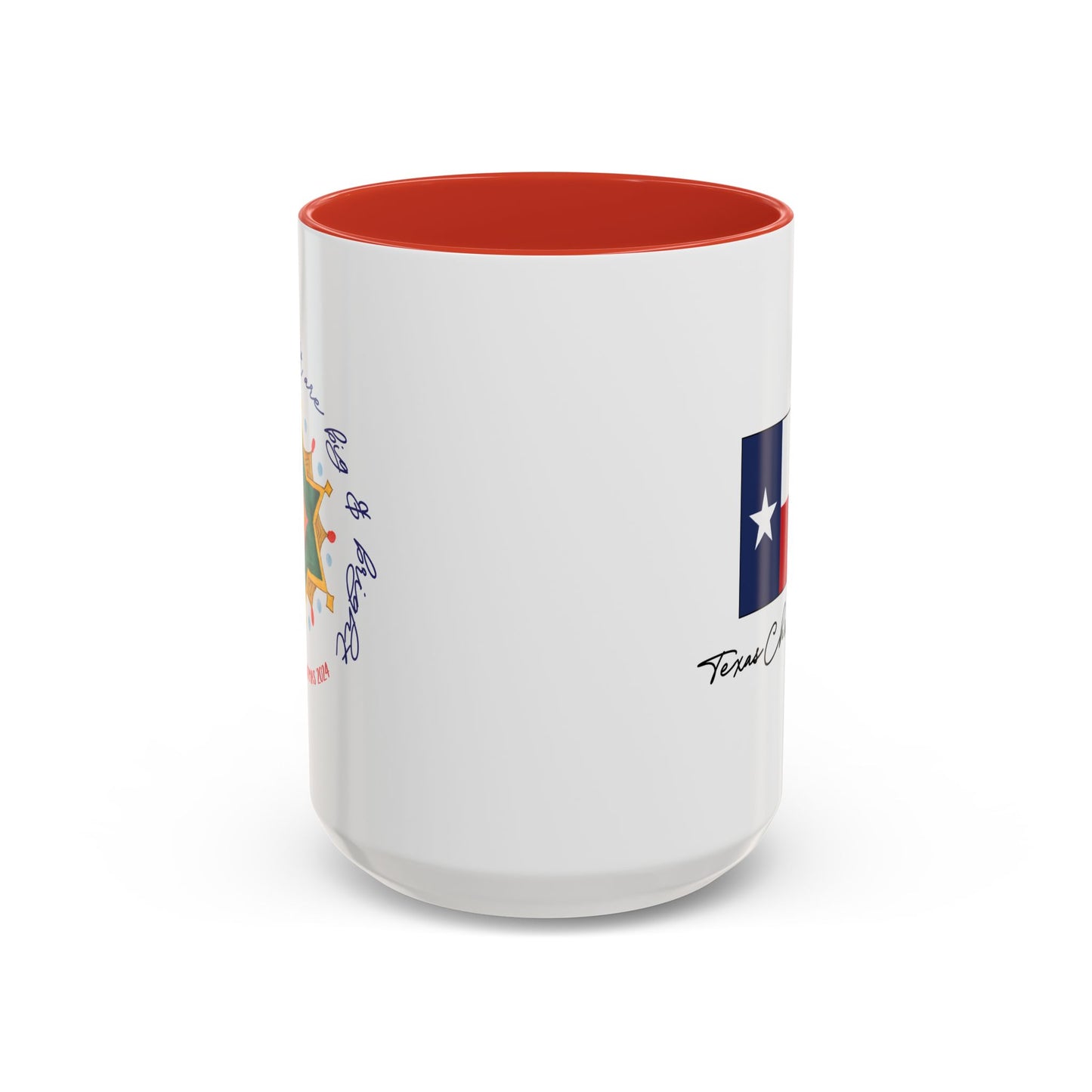 Texas Christmas Eastern Star Personalizable Christmas Ceramic Mug (11oz, 15 oz)