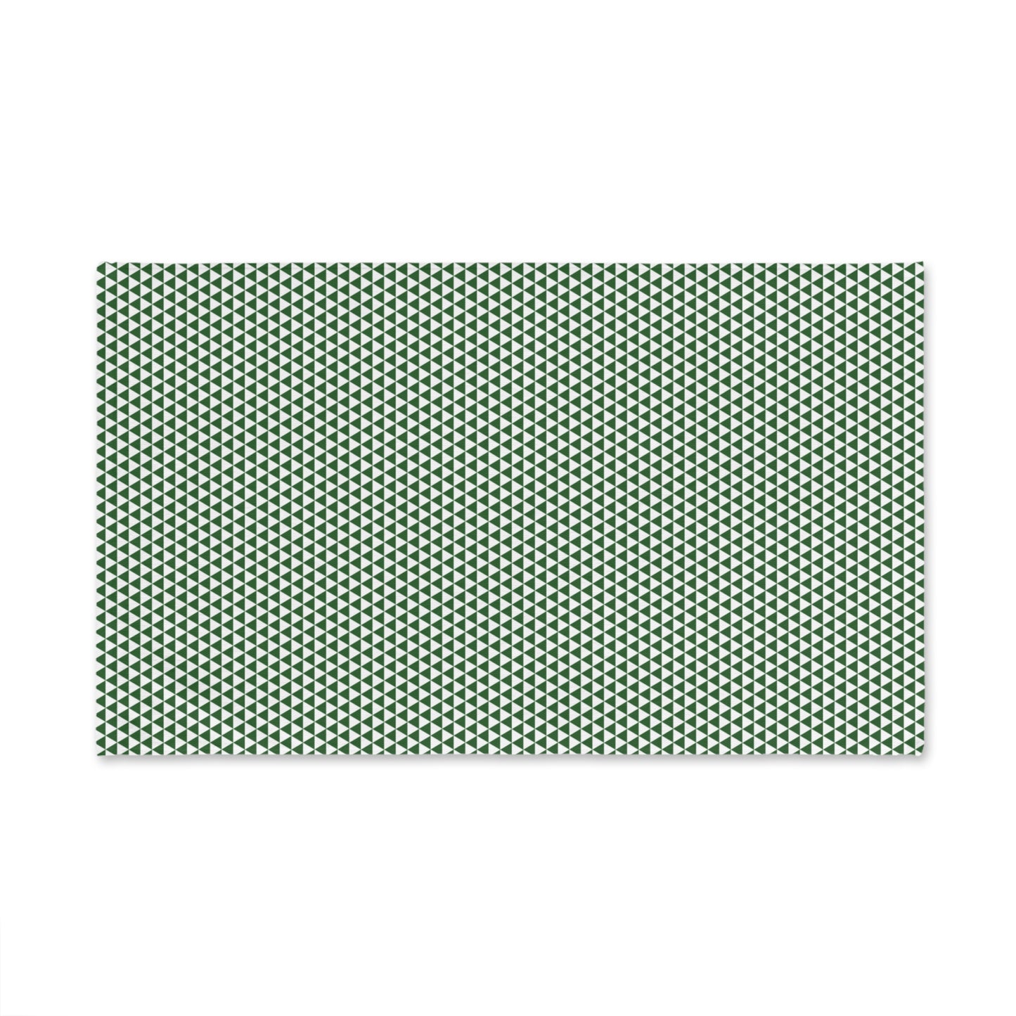 Green Triangles Hand Towel