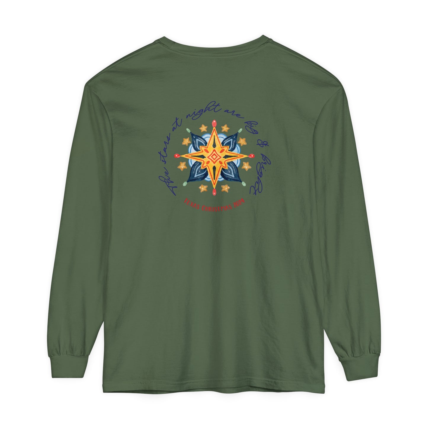 Texas Christmas Northern Star Unisex Jersey Long Sleeve Tee