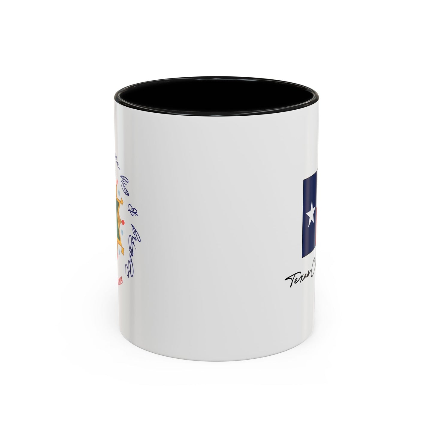 Texas Christmas Eastern Star Personalizable Christmas Ceramic Mug (11oz, 15 oz)