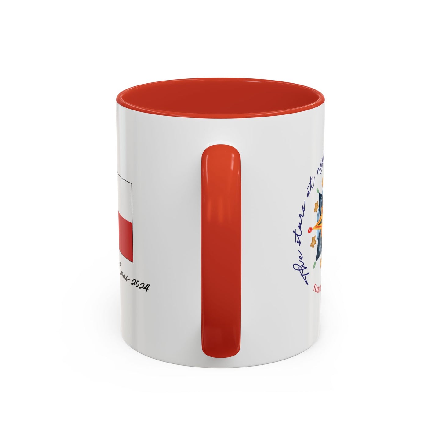 Texas Christmas Northern Star Personalizable Christmas Ceramic Mug (11oz, 15 oz)