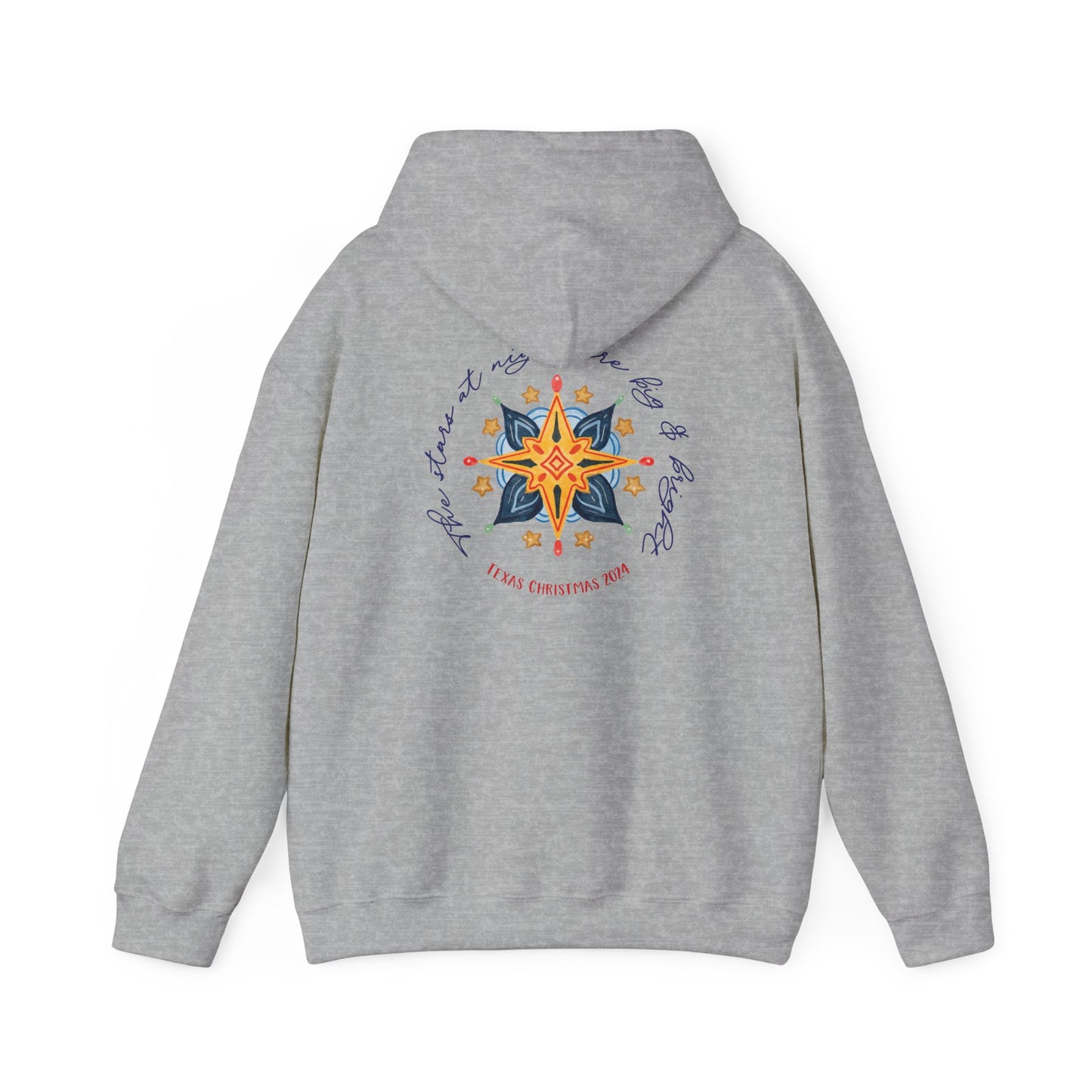 Texas Christmas Western Star Unisex Heavy Blend™ Hooded Sweatshirt