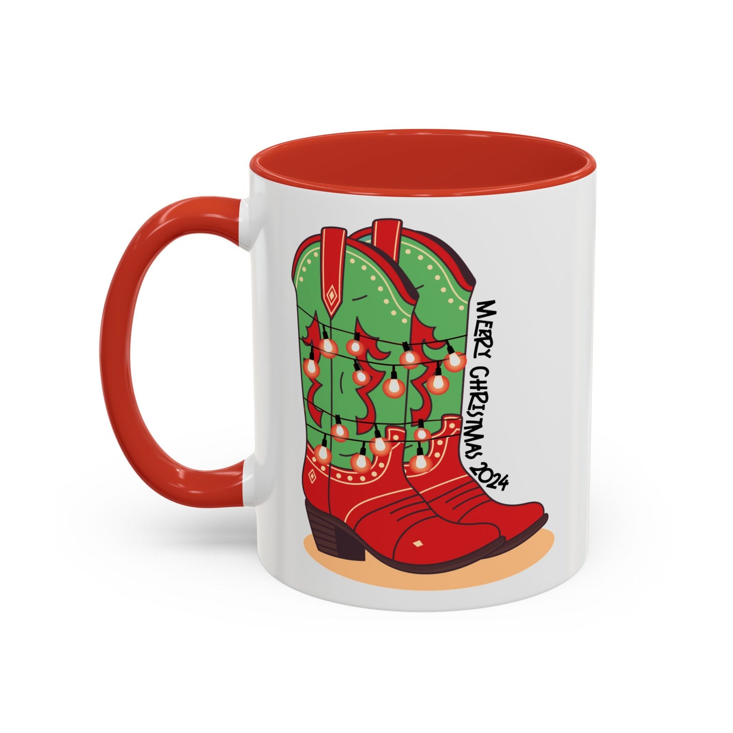 "Dasher" Cowboy Christmas Ceramic Mug (11oz, 15 oz)