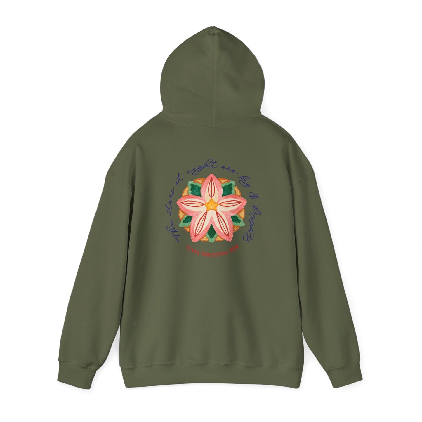 Texas Christmas Southern Star Unisex Heavy Blend™ Hooded Sweatshirt