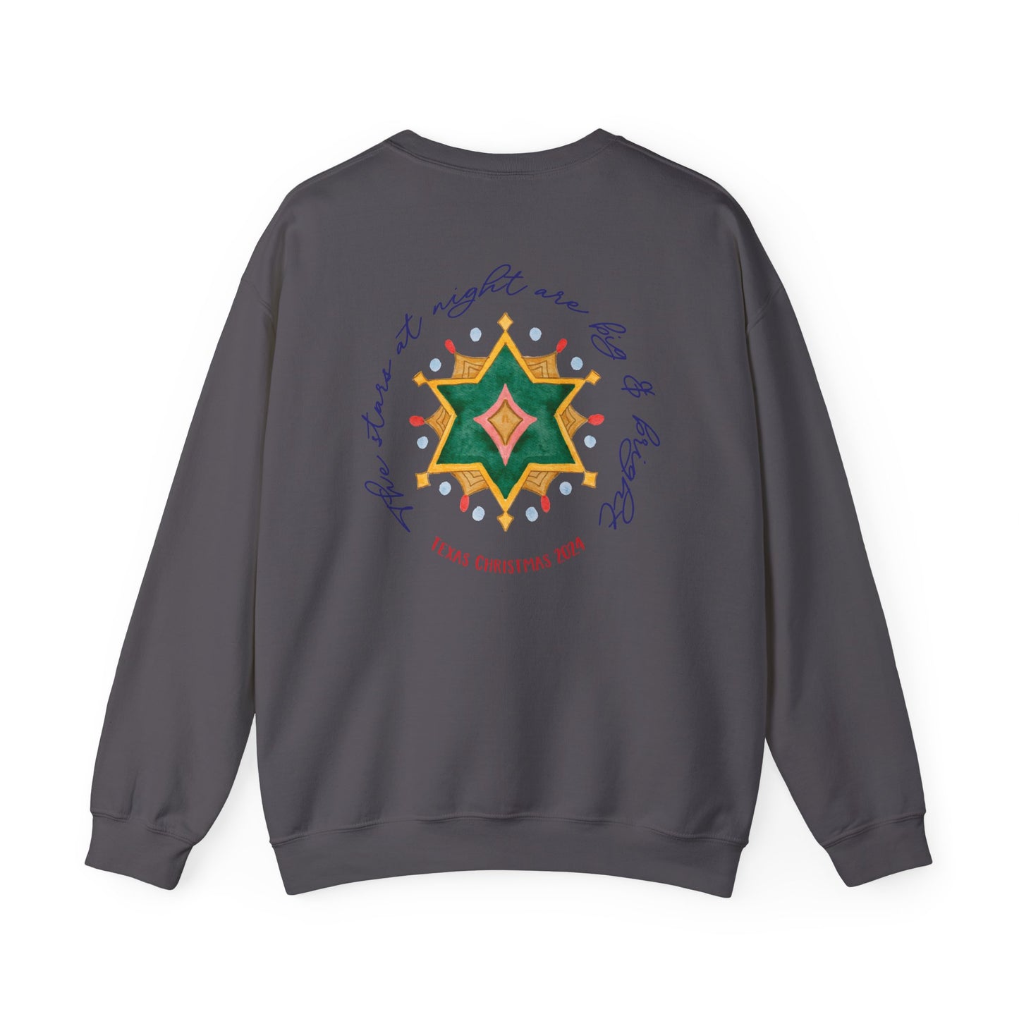 Texas Christmas Eastern Star Unisex Heavy Blend™ Crewneck Sweatshirt