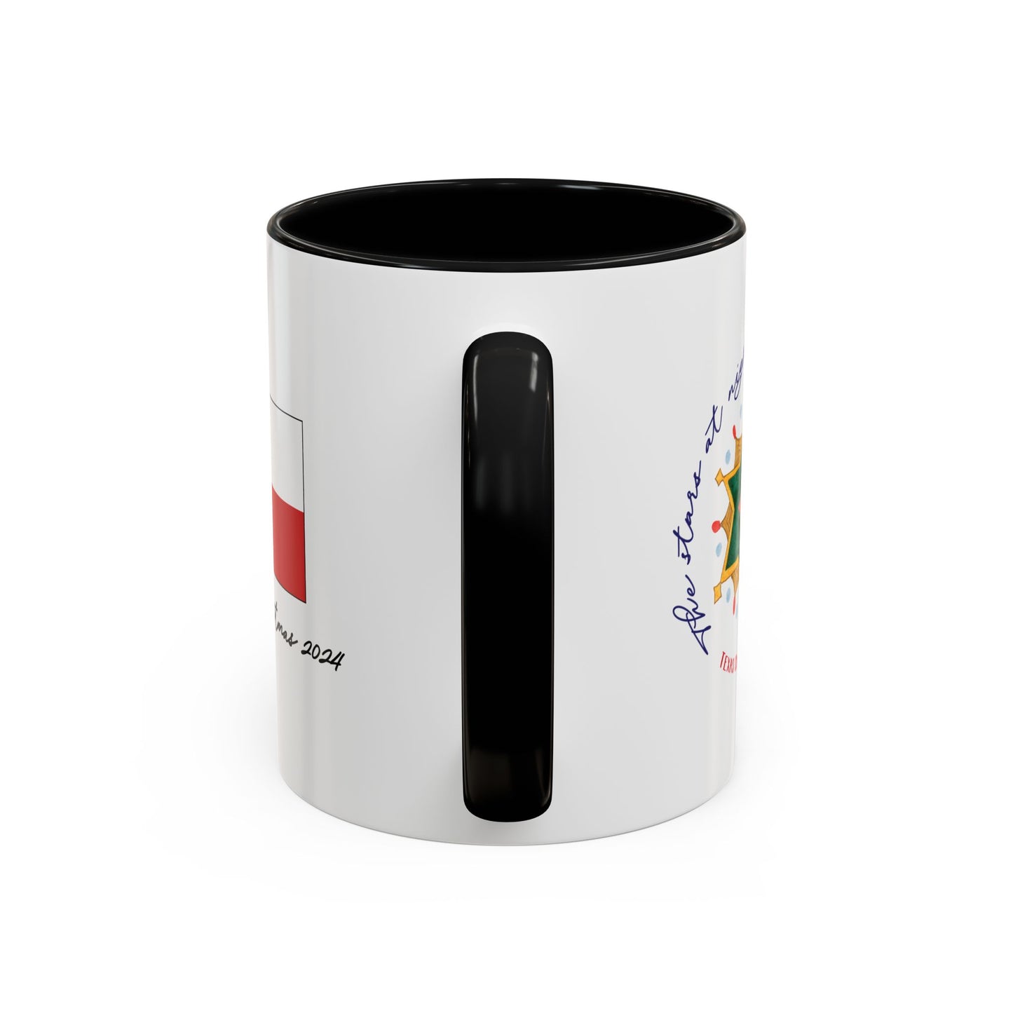 Texas Christmas Eastern Star Personalizable Christmas Ceramic Mug (11oz, 15 oz)