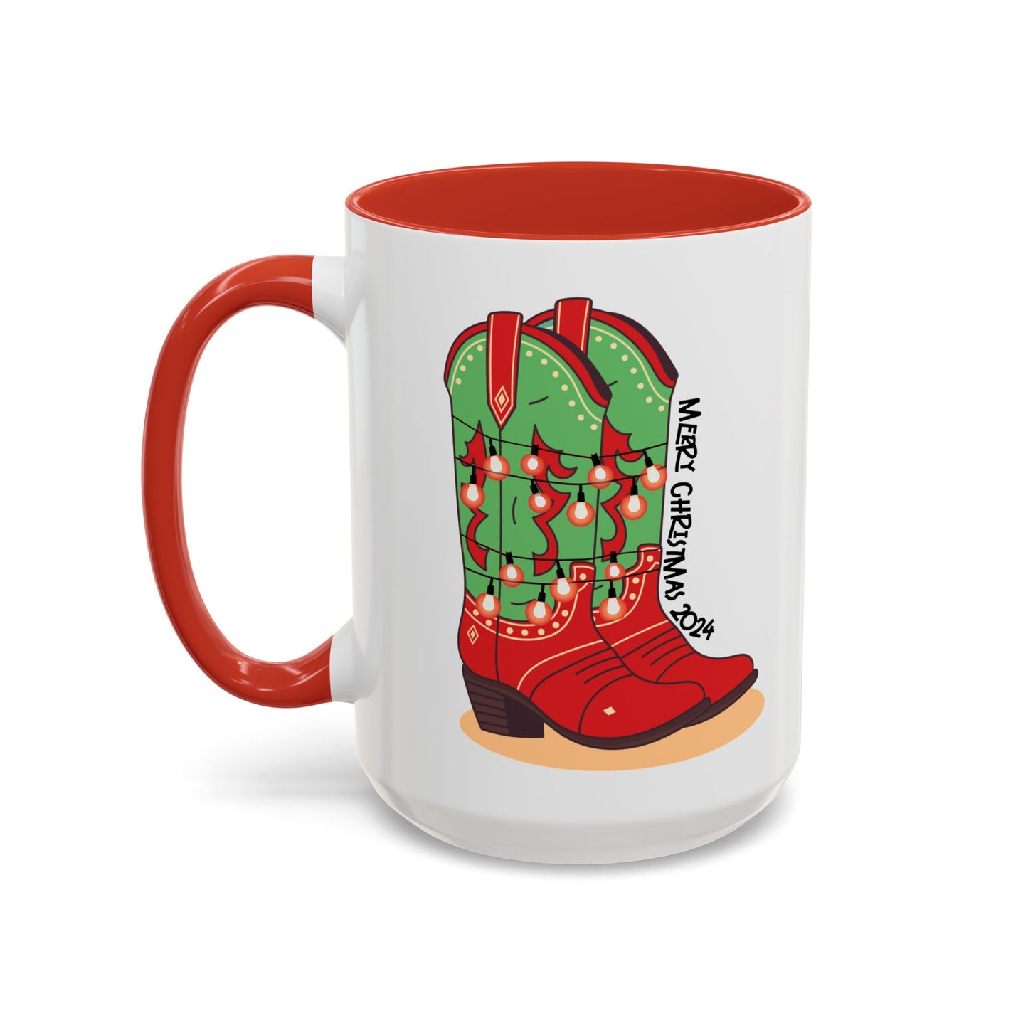 "Dasher" Cowboy Christmas Ceramic Mug (11oz, 15 oz)