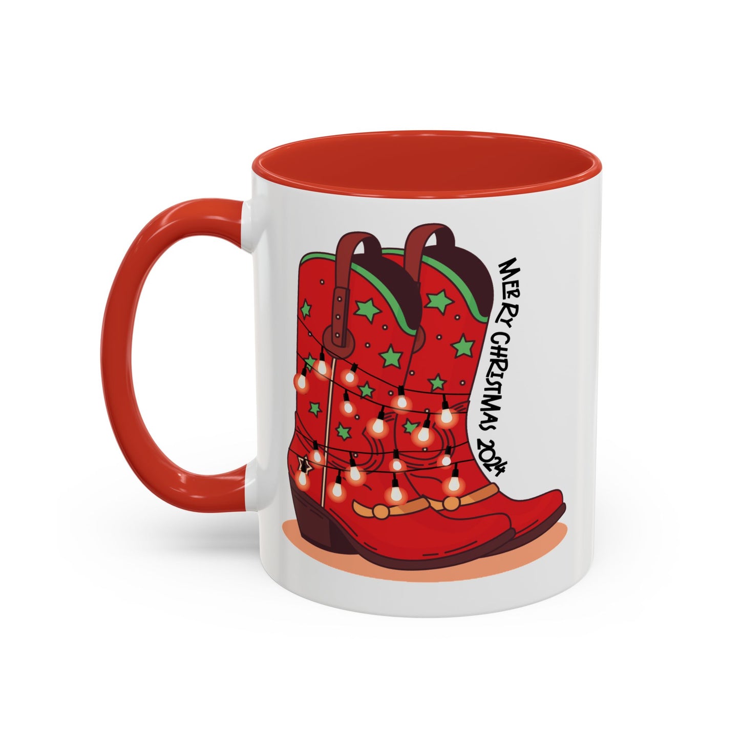 "Dancer" Cowboy Christmas Ceramic Mug (11oz, 15 oz)