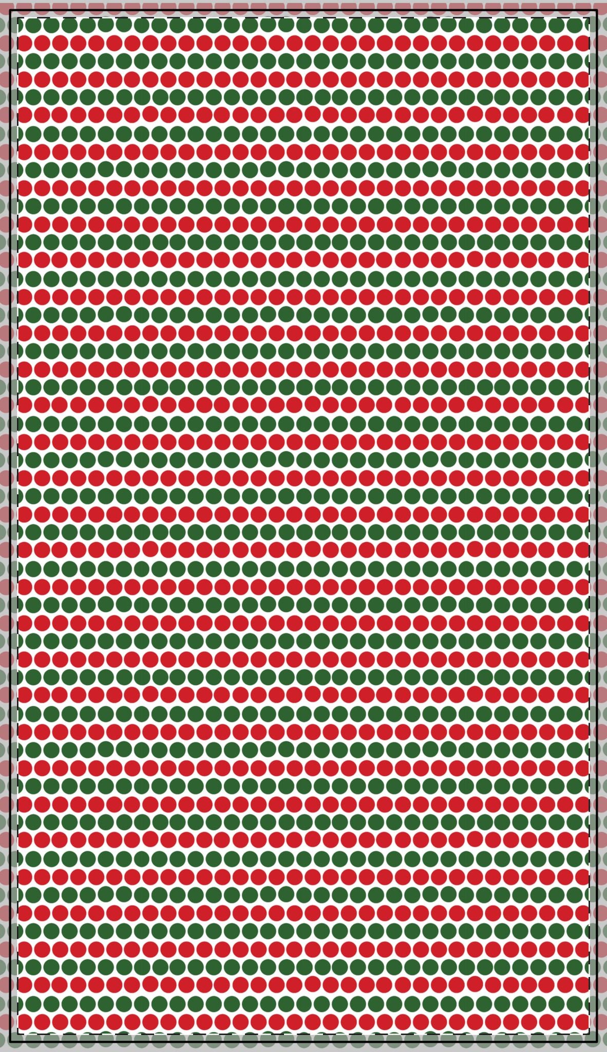 Christmas Polka Dots Square/Rectangle Tablecloths