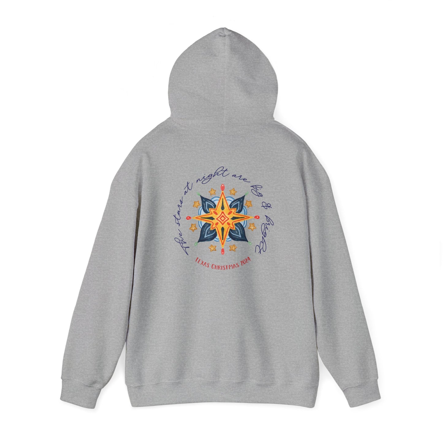 Texas Christmas Western Star Unisex Heavy Blend™ Hooded Sweatshirt
