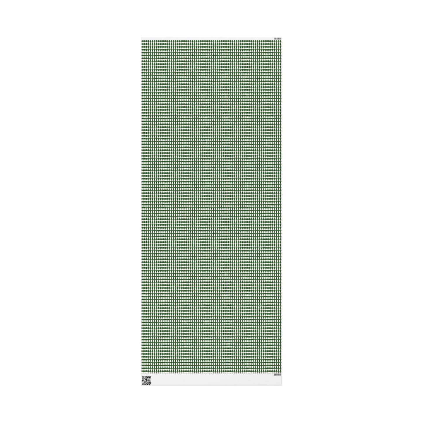 Green Drummer Boy Argyle Wrapping Paper