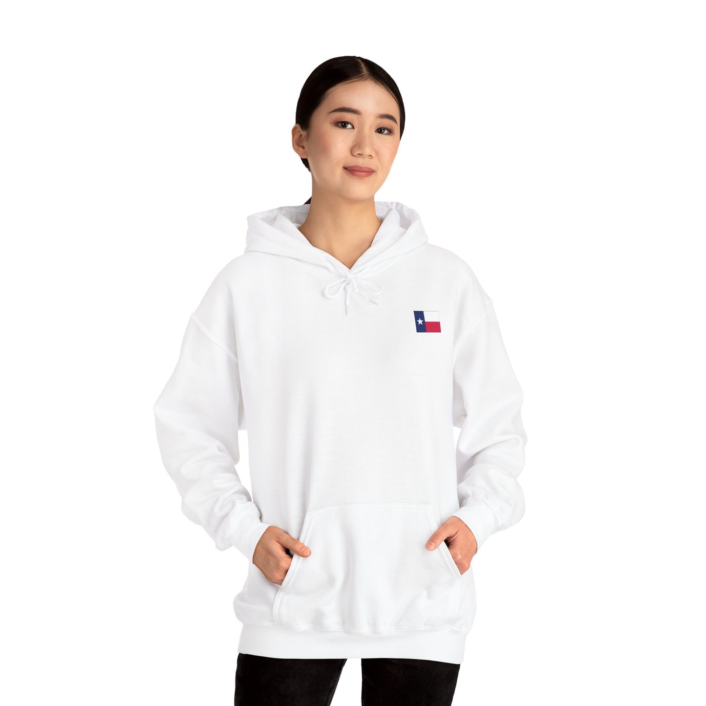 Dasher- Texas Christmas Cowboy Boots Unisex Heavy Blend™ Hooded Sweatshirt