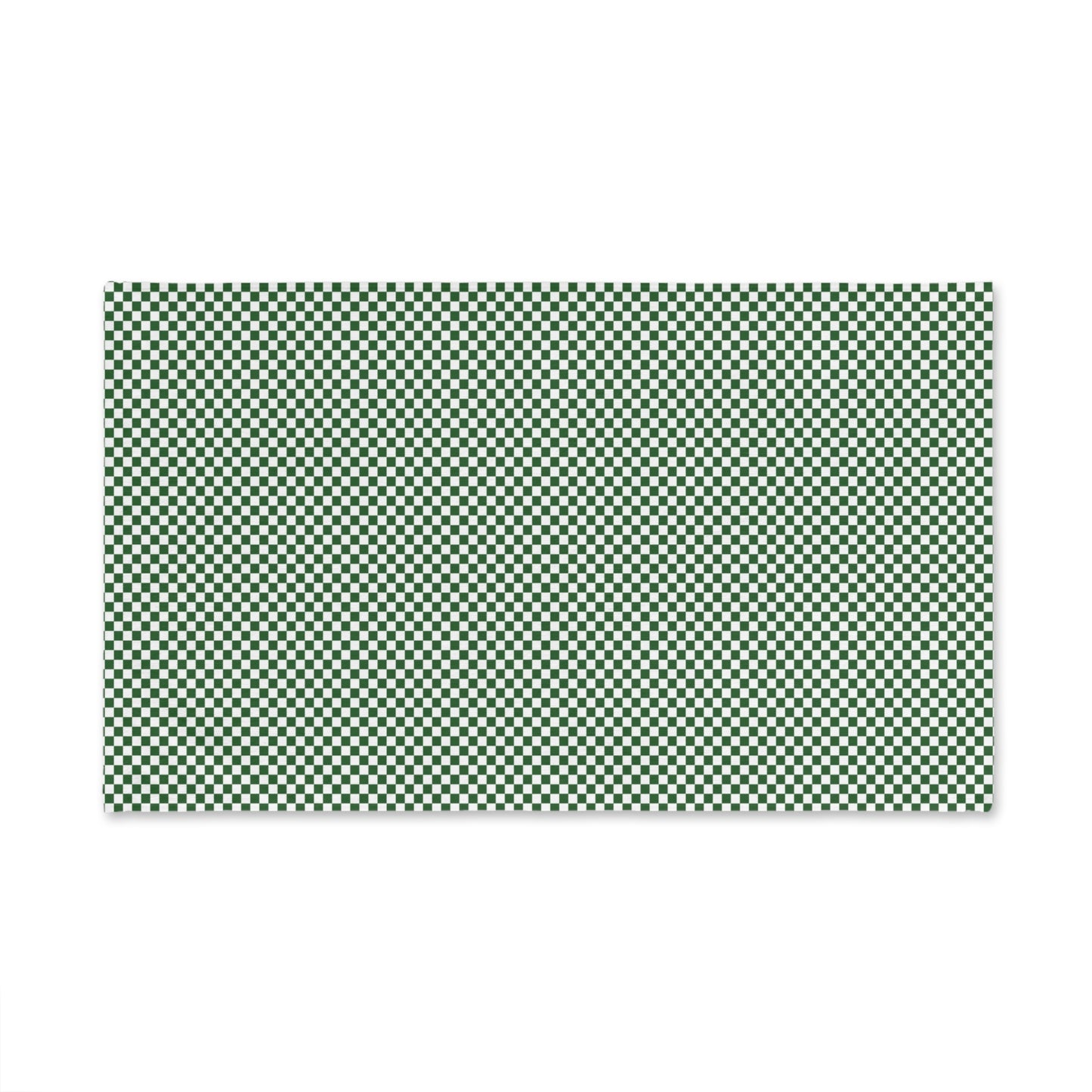 Green Checkered Hand Towel