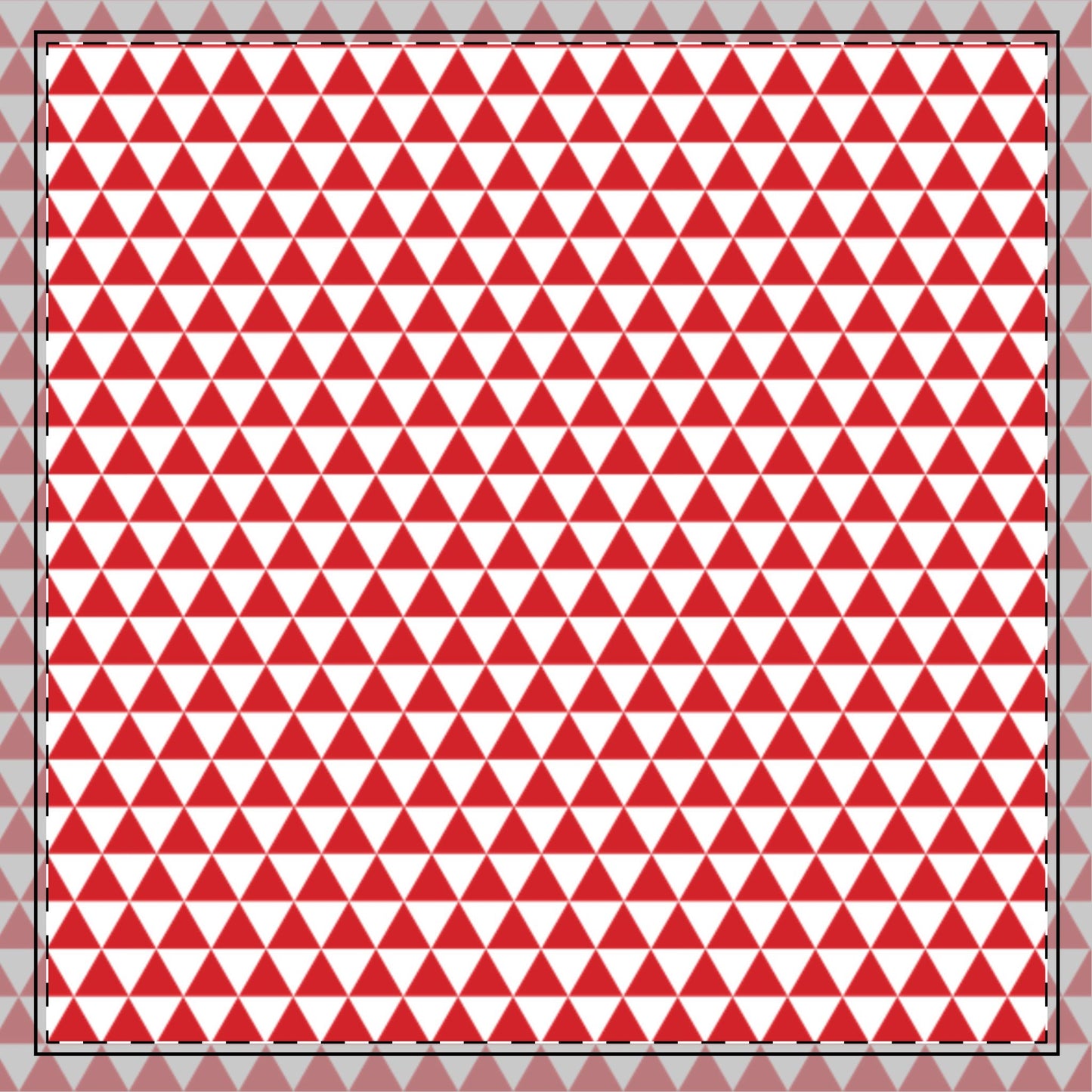 Red Triangles Cotton Twill Napkin