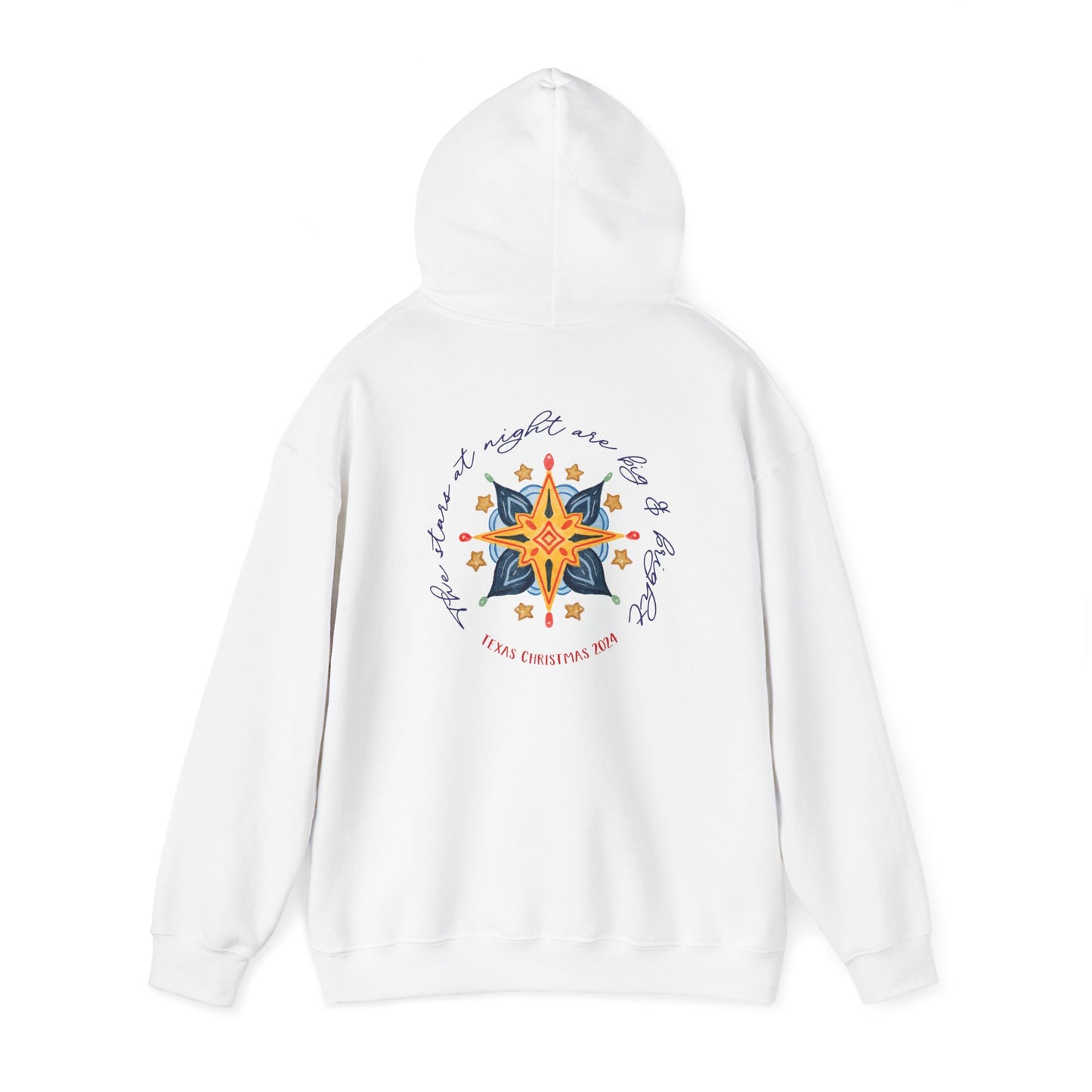 Texas Christmas Western Star Unisex Heavy Blend™ Hooded Sweatshirt