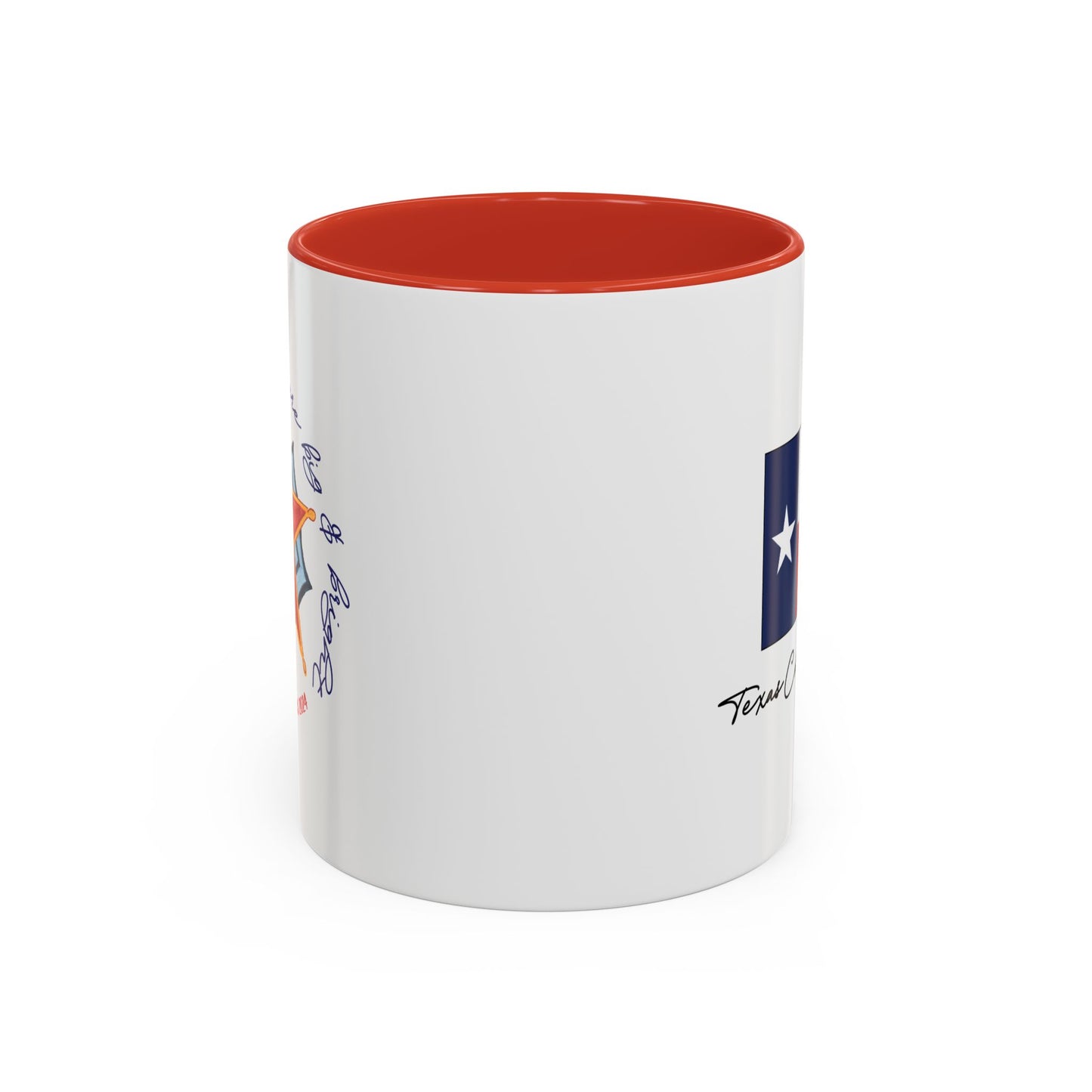 Texas Christmas Western Star Personalizable Christmas Ceramic Mug (11oz, 15 oz)