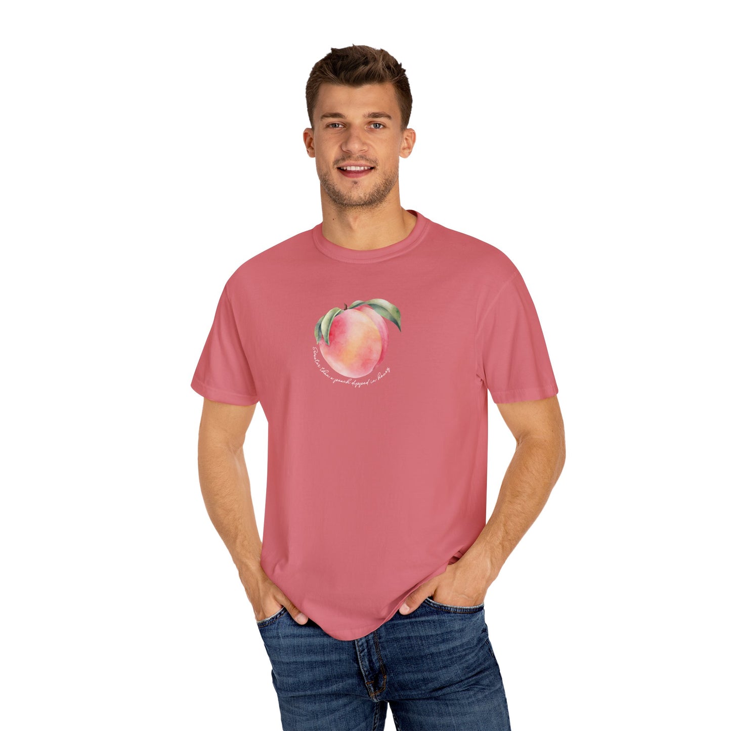 Sweeter Than A Peach In Honey Unisex Garment-Dyed T-shirt