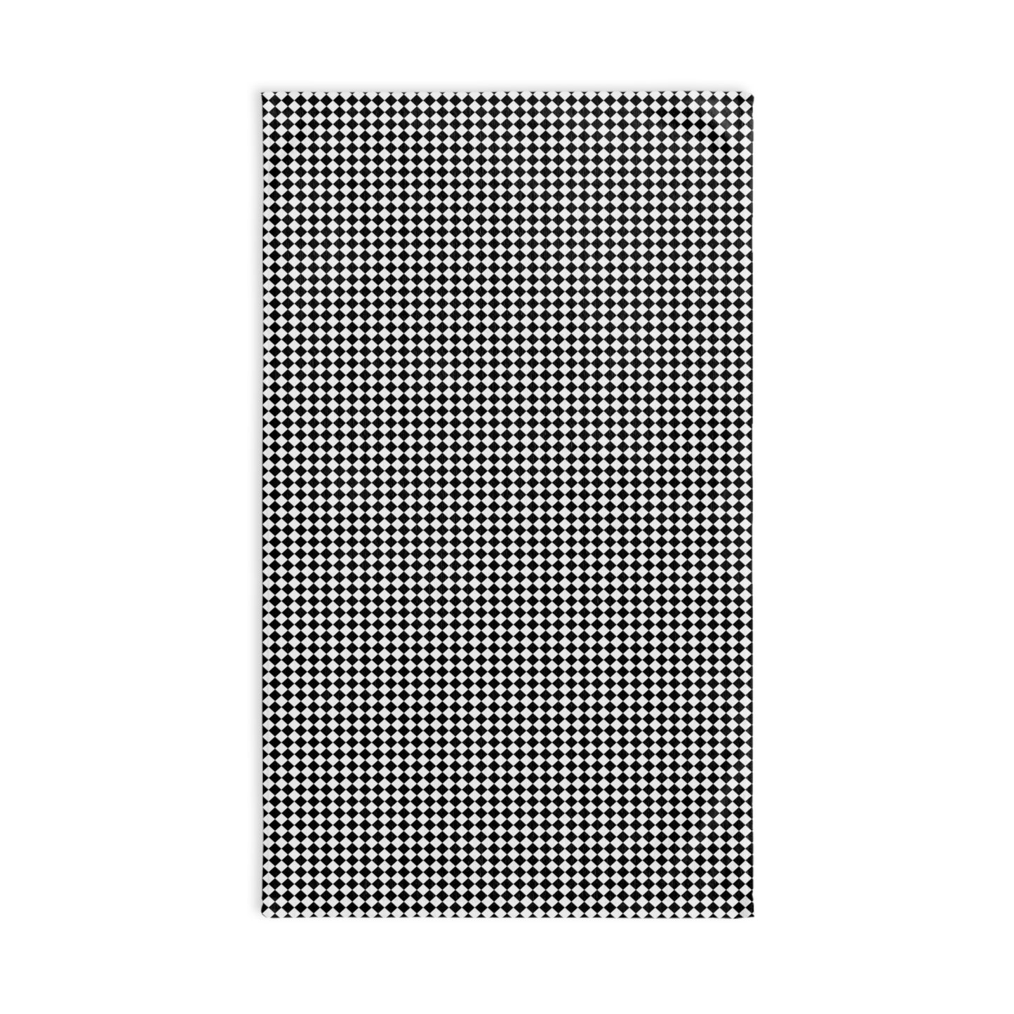 Black Argyle Hand Towel