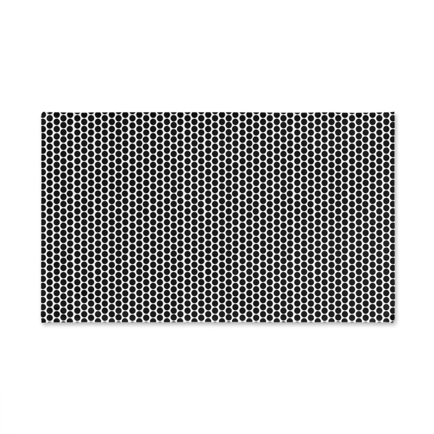 Black Polka Dots Hand Towel