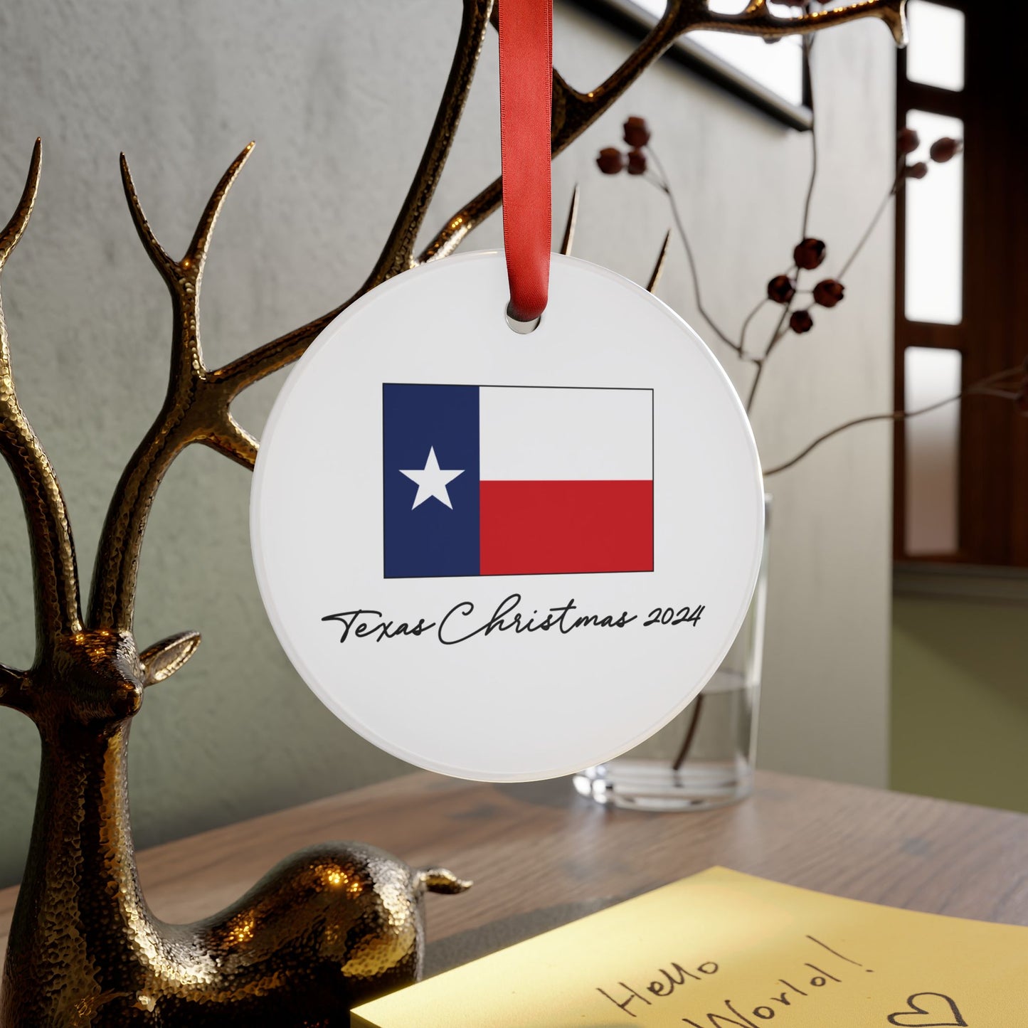 "Prancer" Christmas Cowboy Boots Ornament