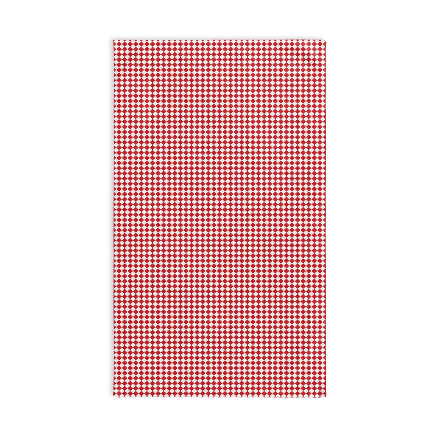 Red Argyle Hand Towel