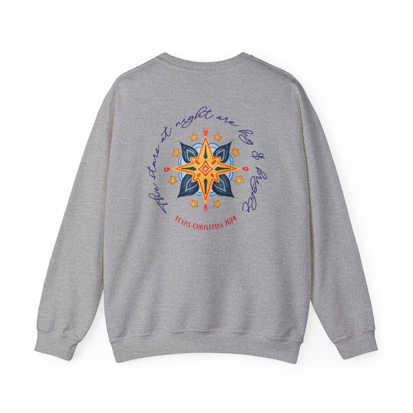 Texas Christmas Northern Star Unisex Heavy Blend™ Crewneck Sweatshirt