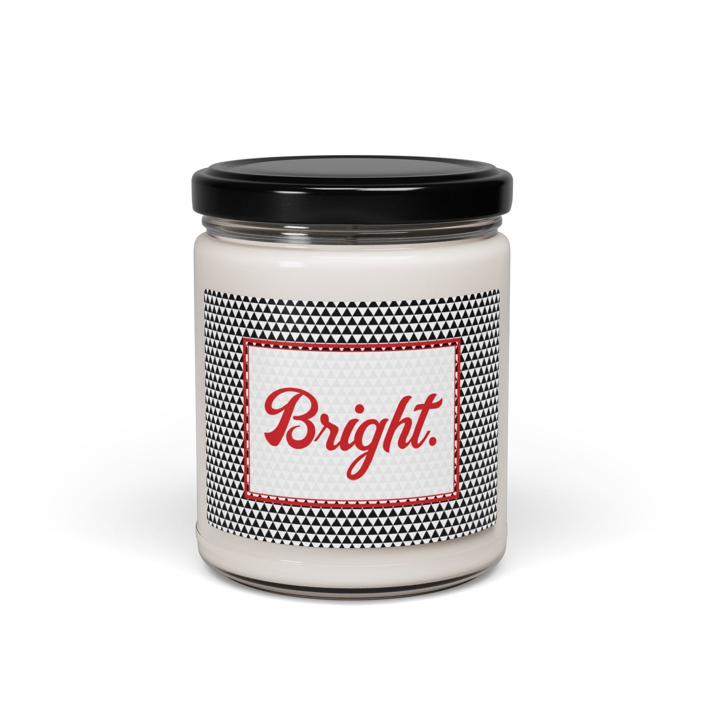 Bright- Black Triangles Scented Soy Candle, 9oz