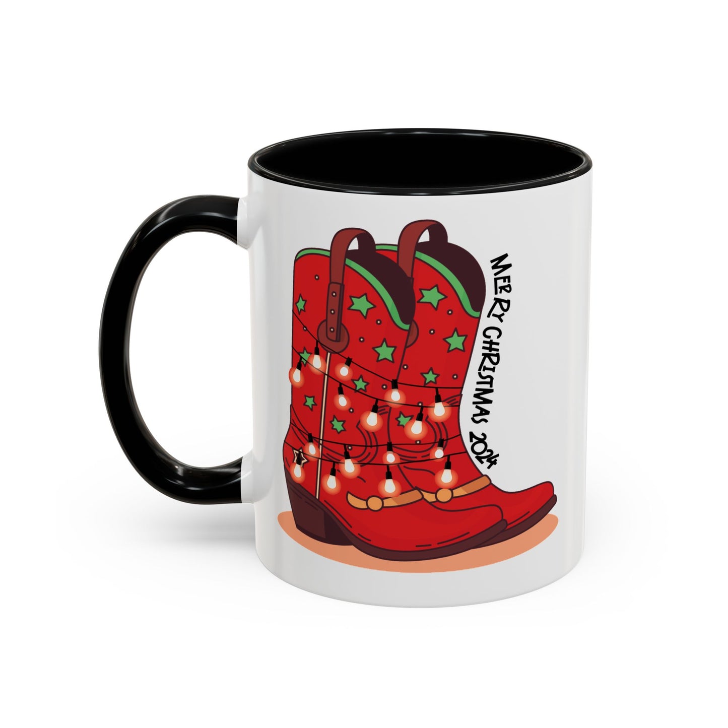 "Dancer" Cowboy Christmas Ceramic Mug (11oz, 15 oz)