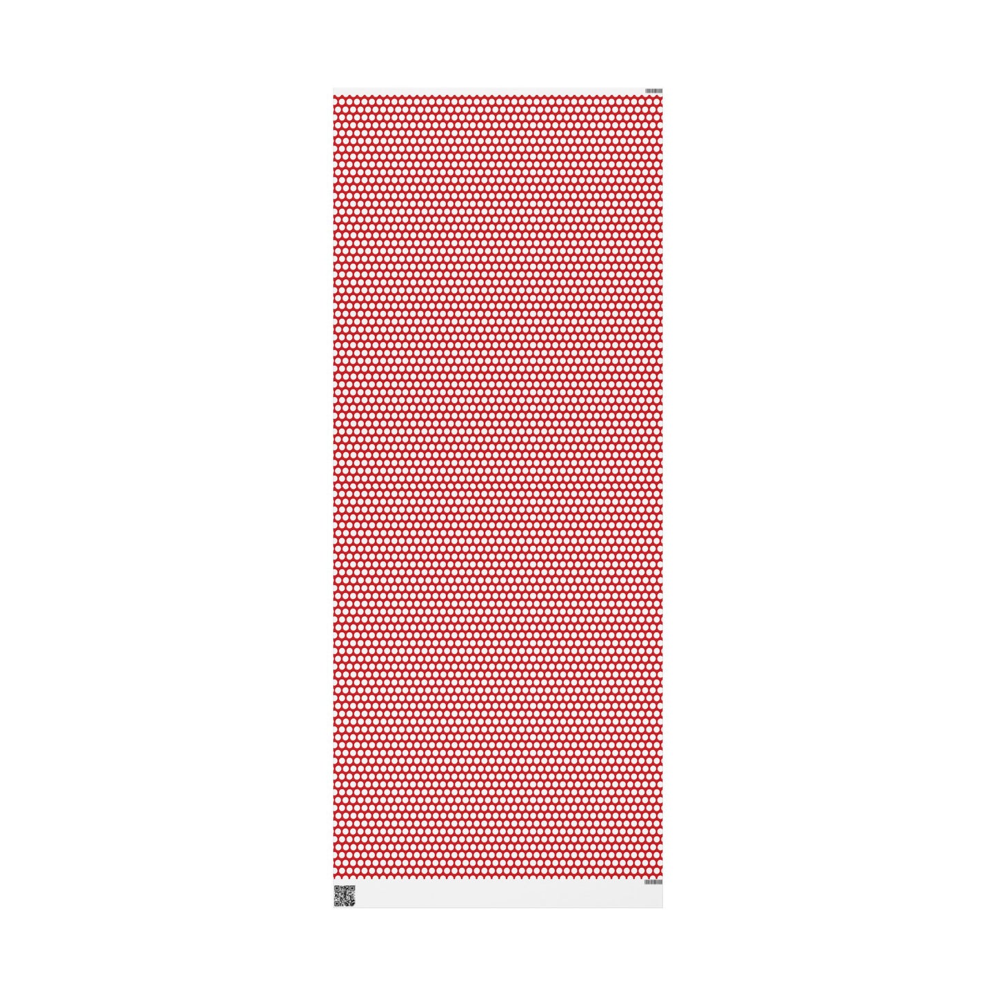 White Dot Red Wrapping Paper