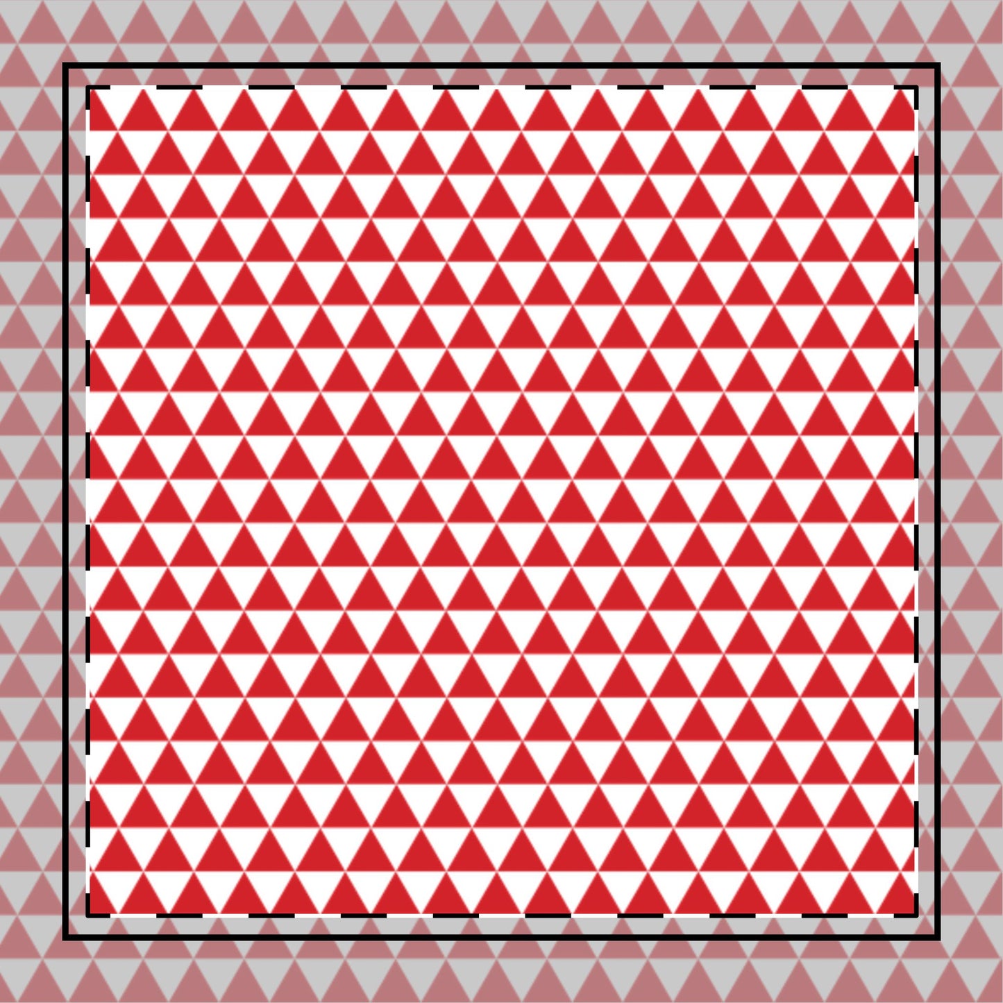 Red Triangles Cotton Twill Napkin