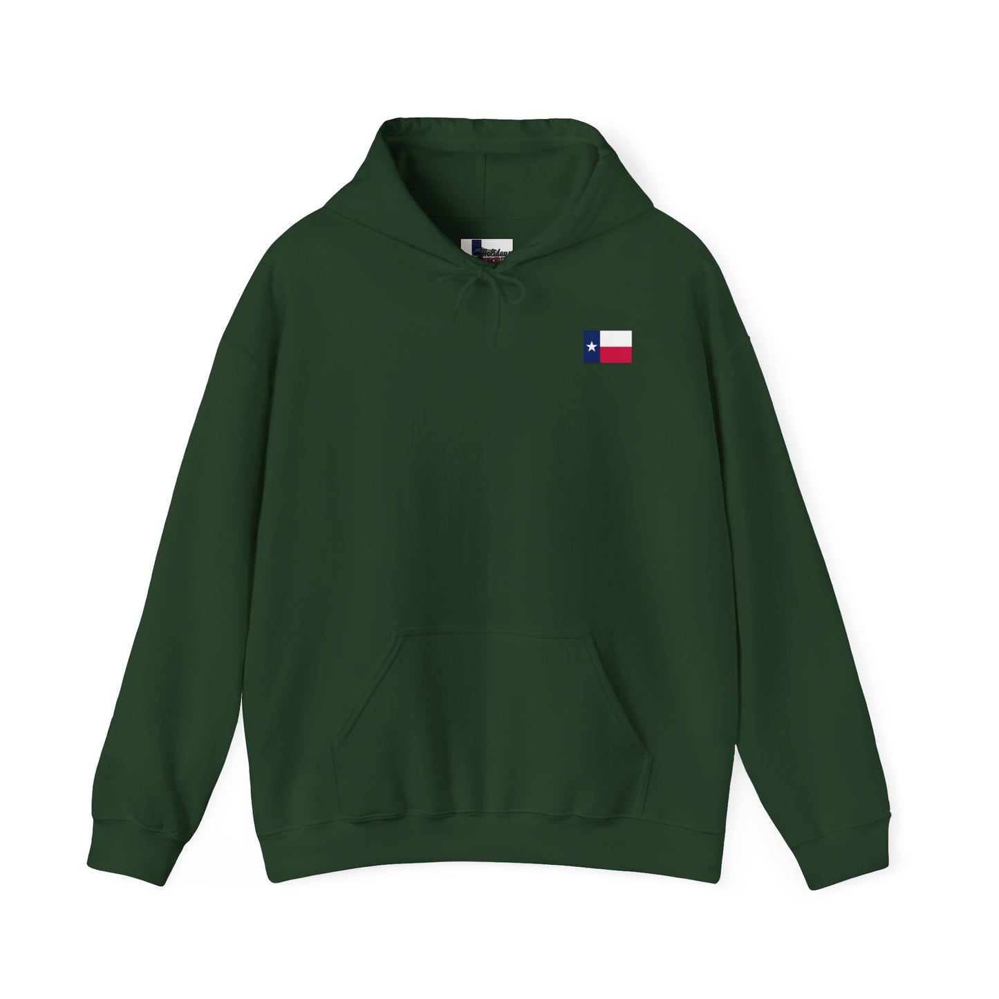 Dasher- Texas Christmas Cowboy Boots Unisex Heavy Blend™ Hooded Sweatshirt