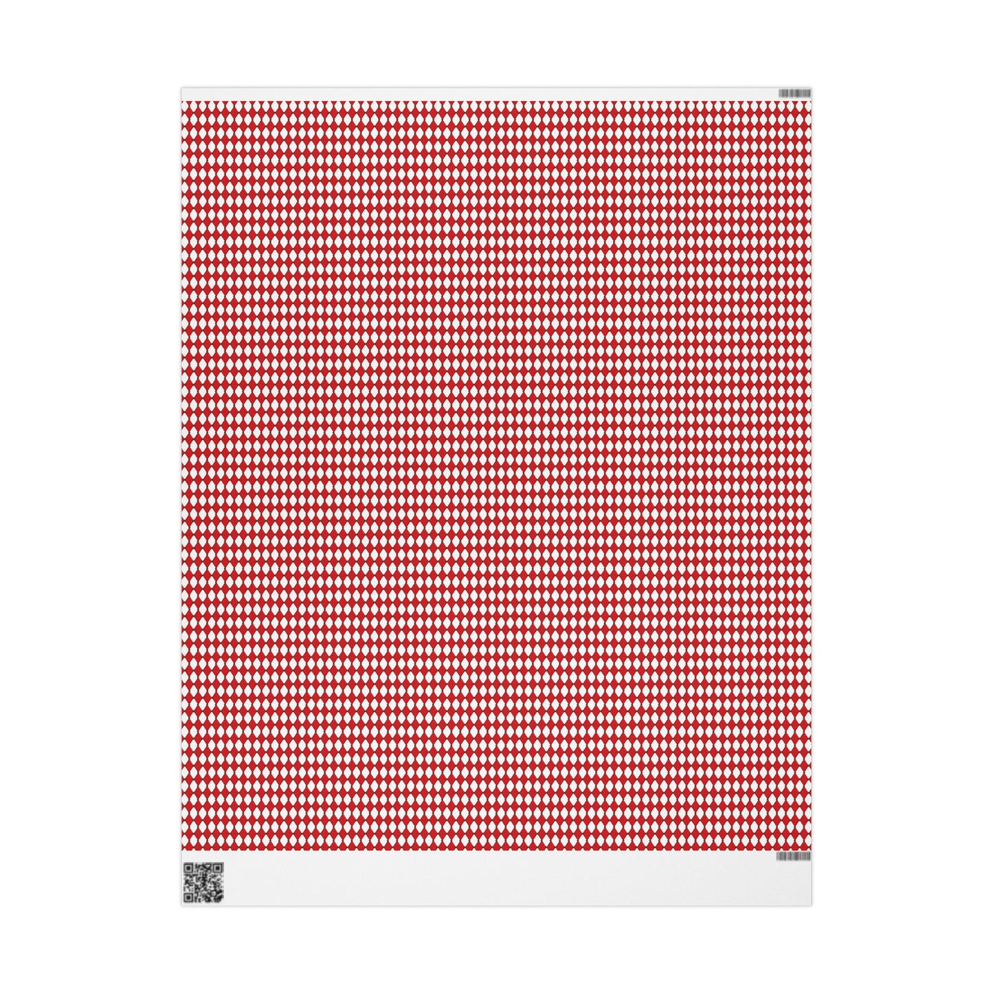 Red Drummer Boy Argyle Wrapping Paper