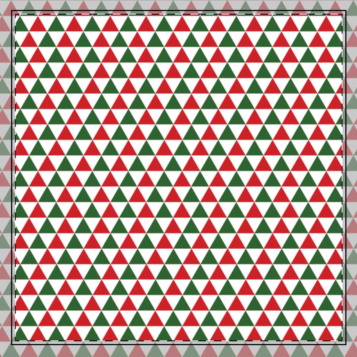 Christmas Triangle Party Cotton Twill Napkin