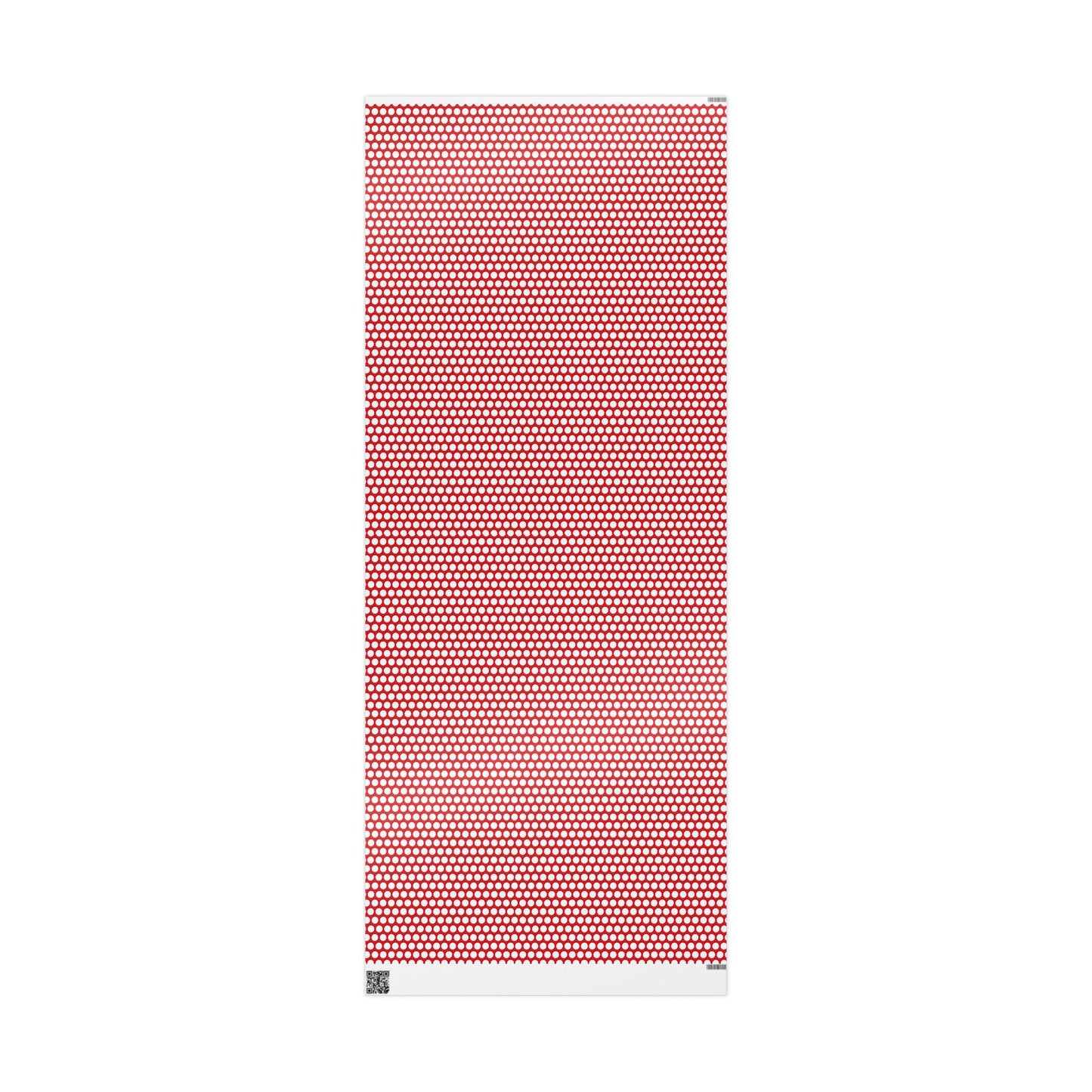 White Dot Red Wrapping Paper