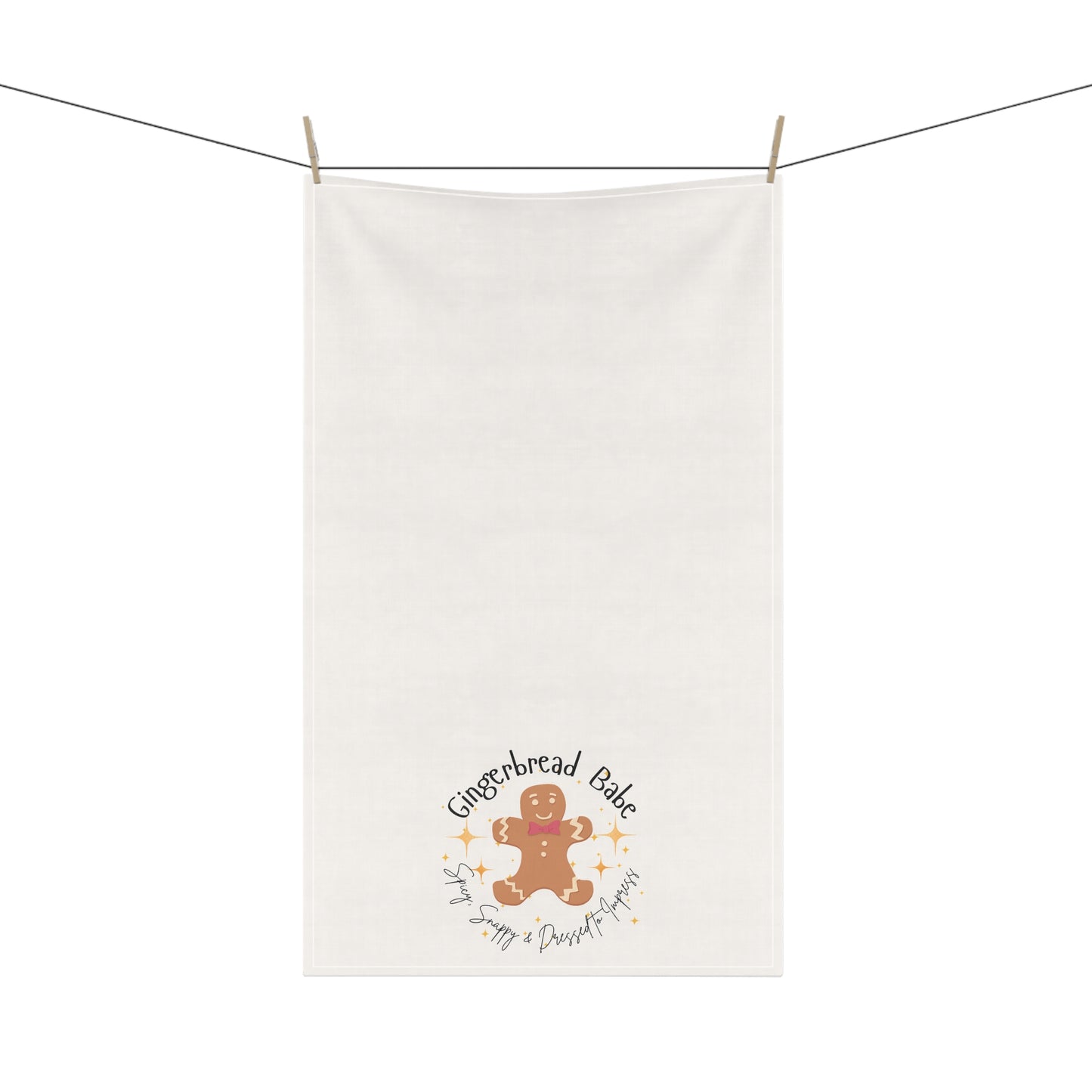 Team Gingerbread Hand Towel | Spicy, Snappy, & Dressed to Impress
