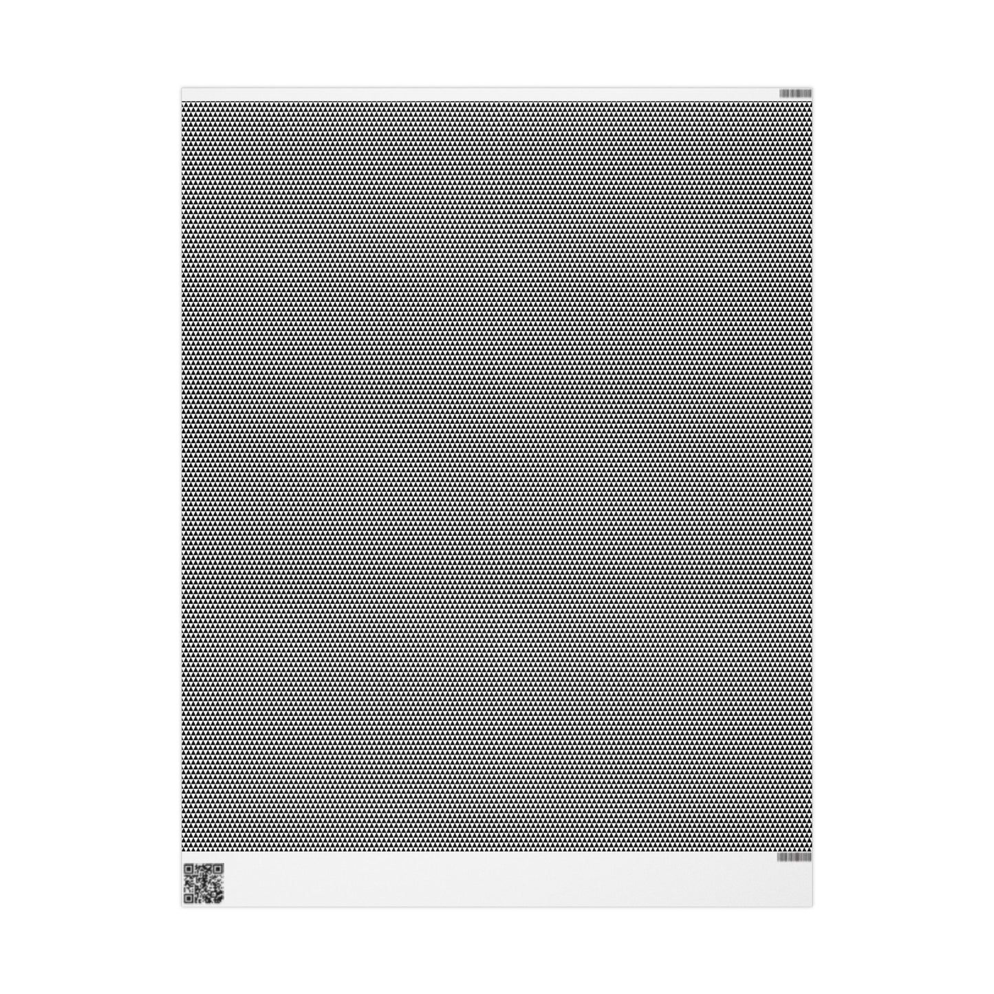 Black Tiny Triangles Wrapping Paper