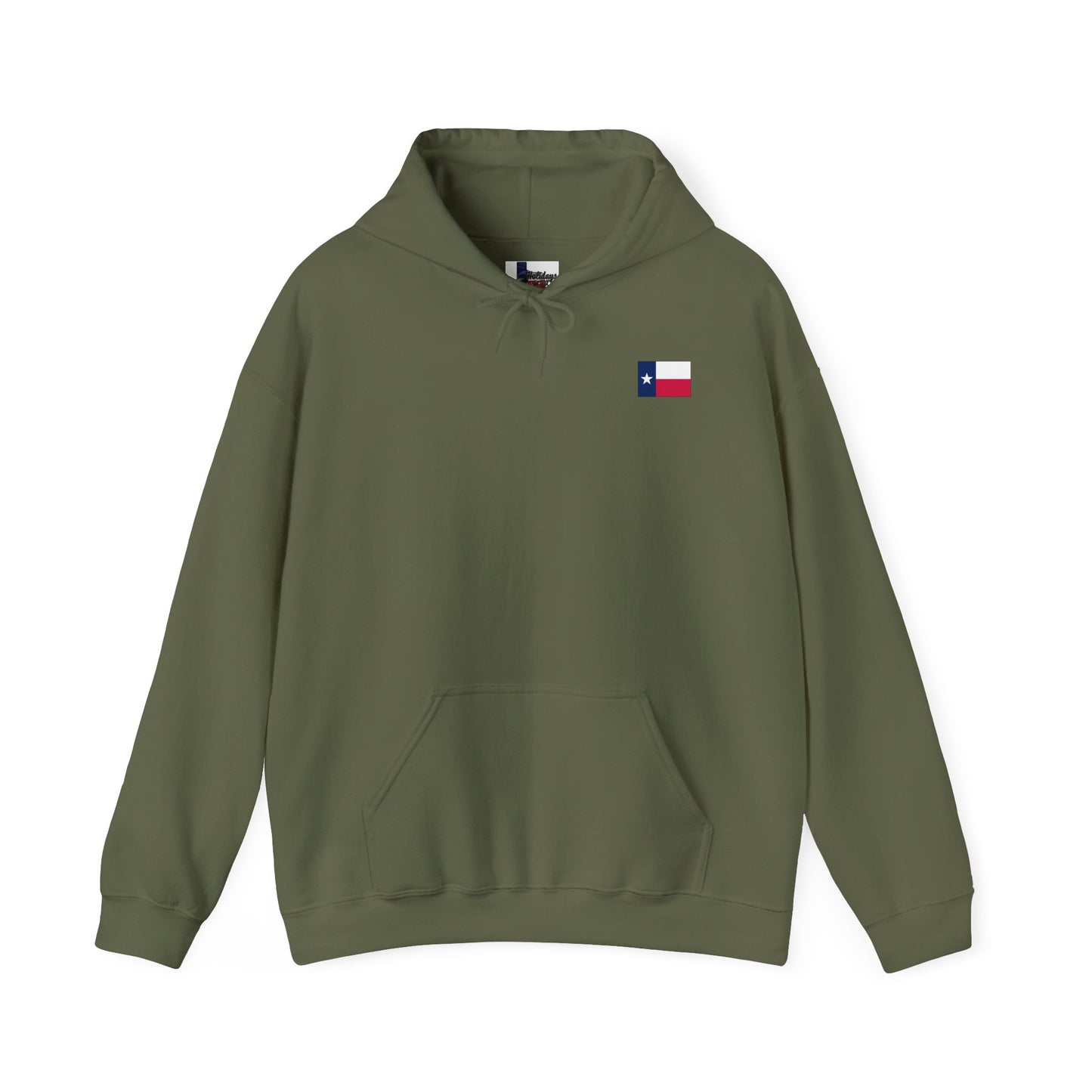 Dasher- Texas Christmas Cowboy Boots Unisex Heavy Blend™ Hooded Sweatshirt
