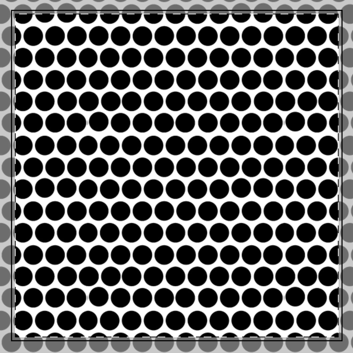 Black Polka Dot Cotton Twill Napkin