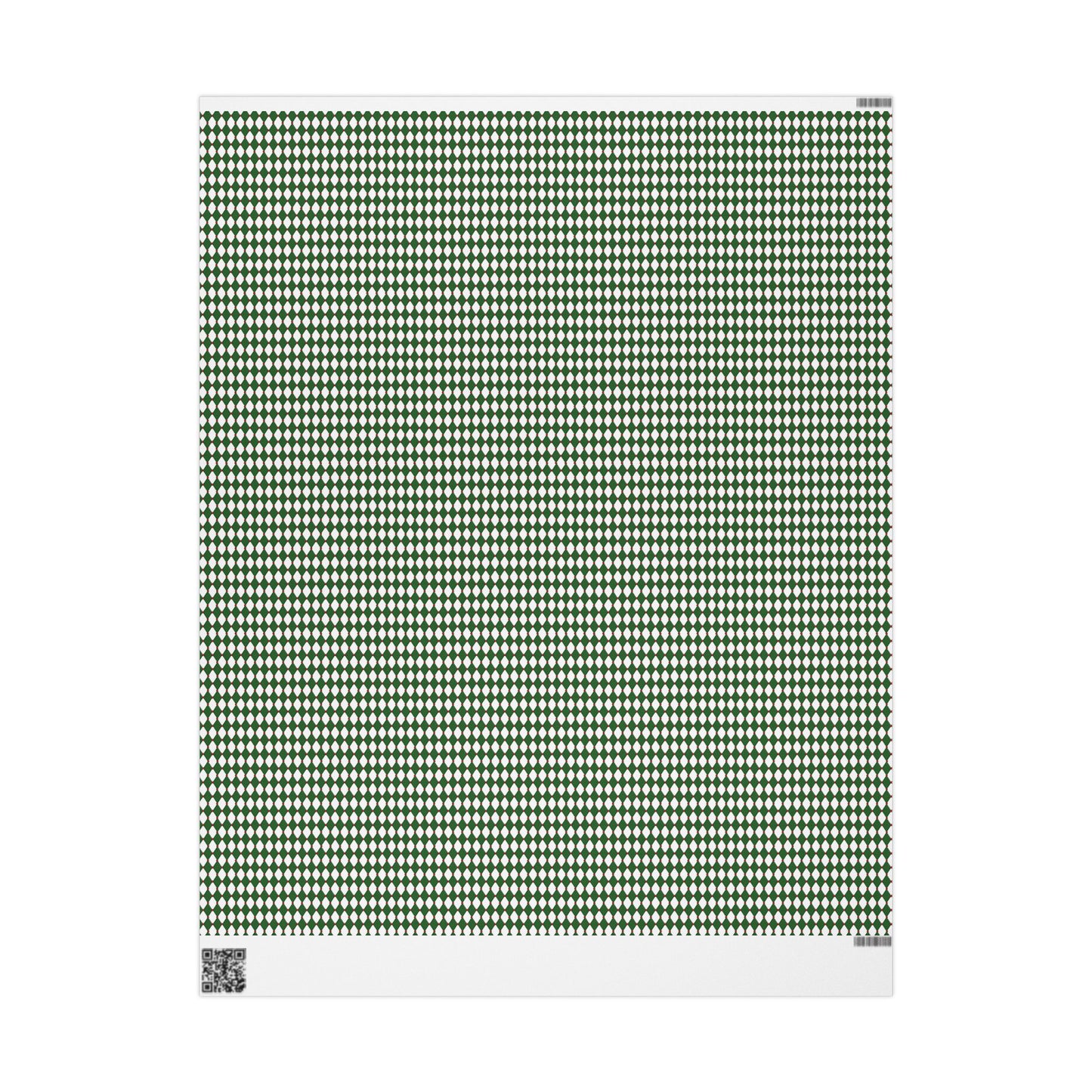 Green Drummer Boy Argyle Wrapping Paper