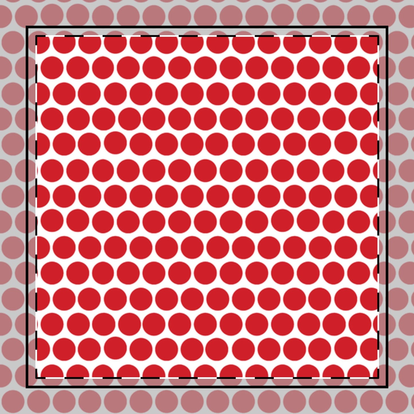 Red Polka Dot Cotton Twill Napkin