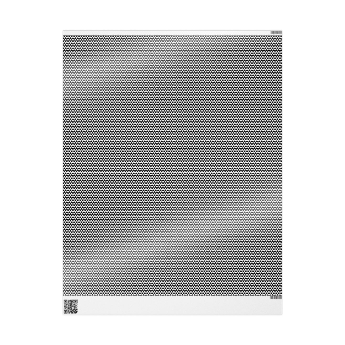 Black Tiny Triangles Wrapping Paper