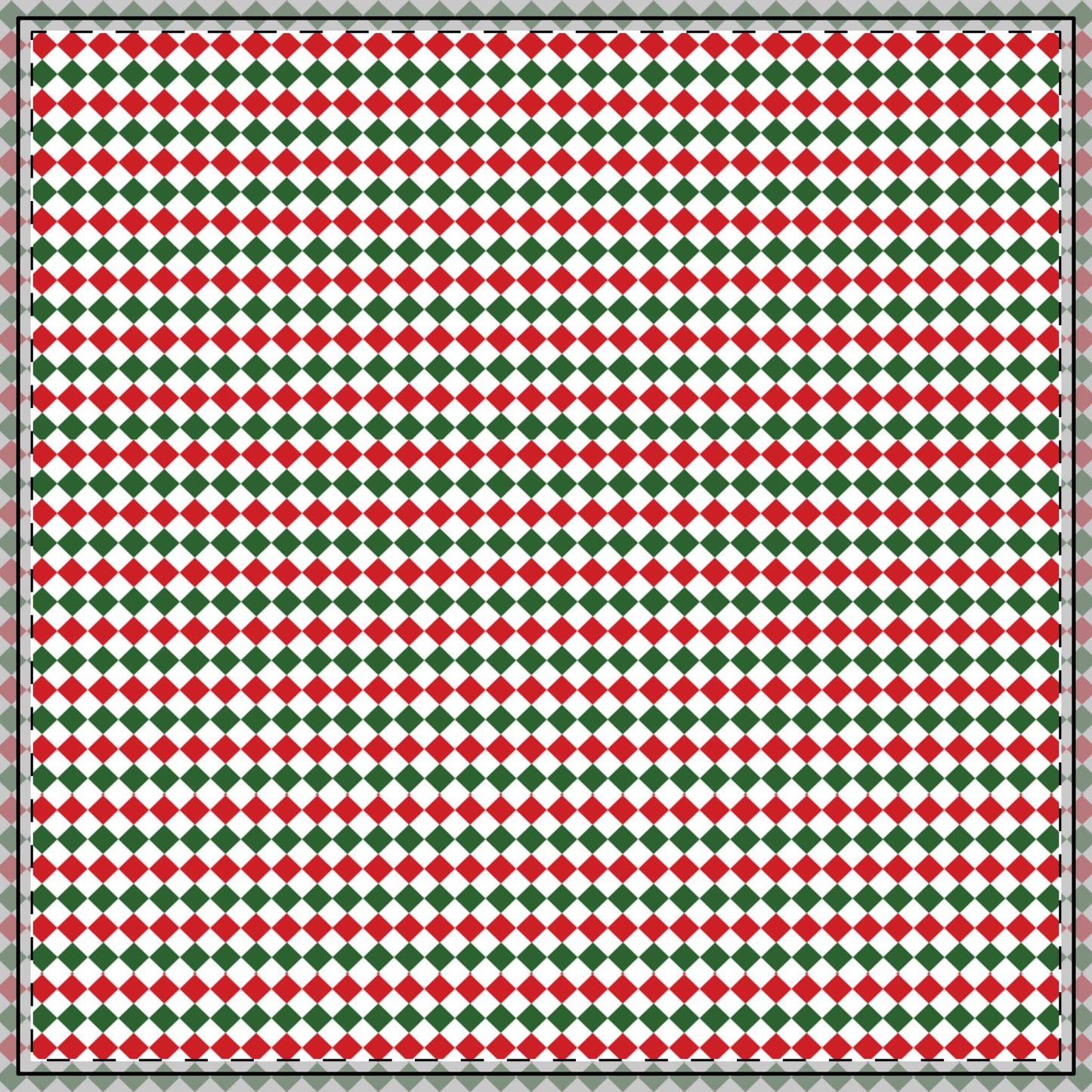 Christmas Argyle Square/Rectangle Tablecloths